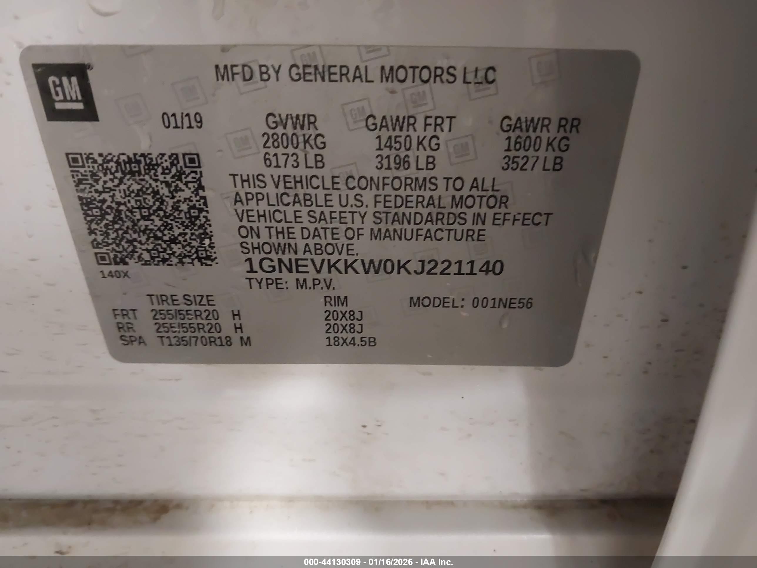 CHEVROLET TRAVERSE image 9