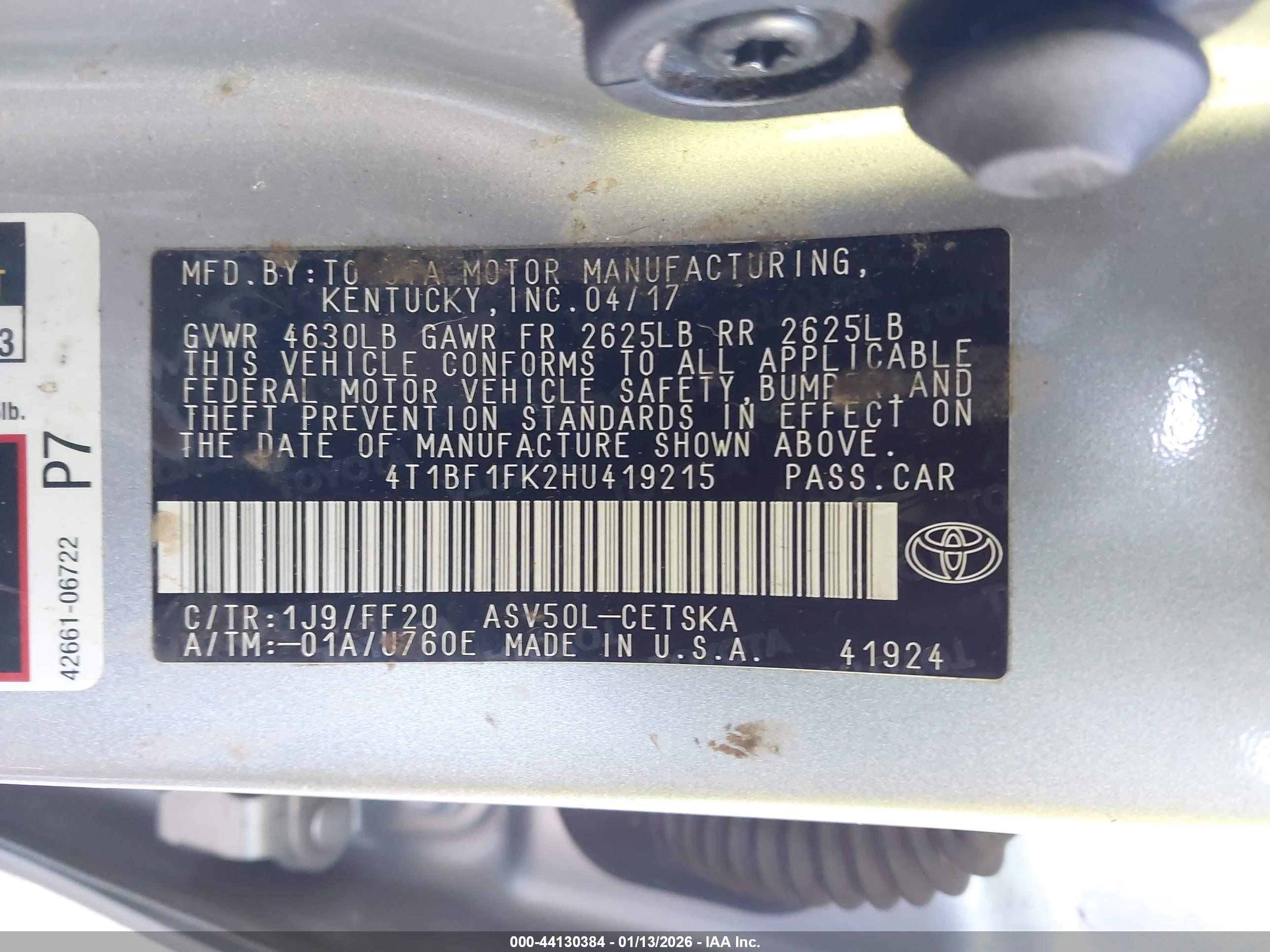 TOYOTA CAMRY image 9
