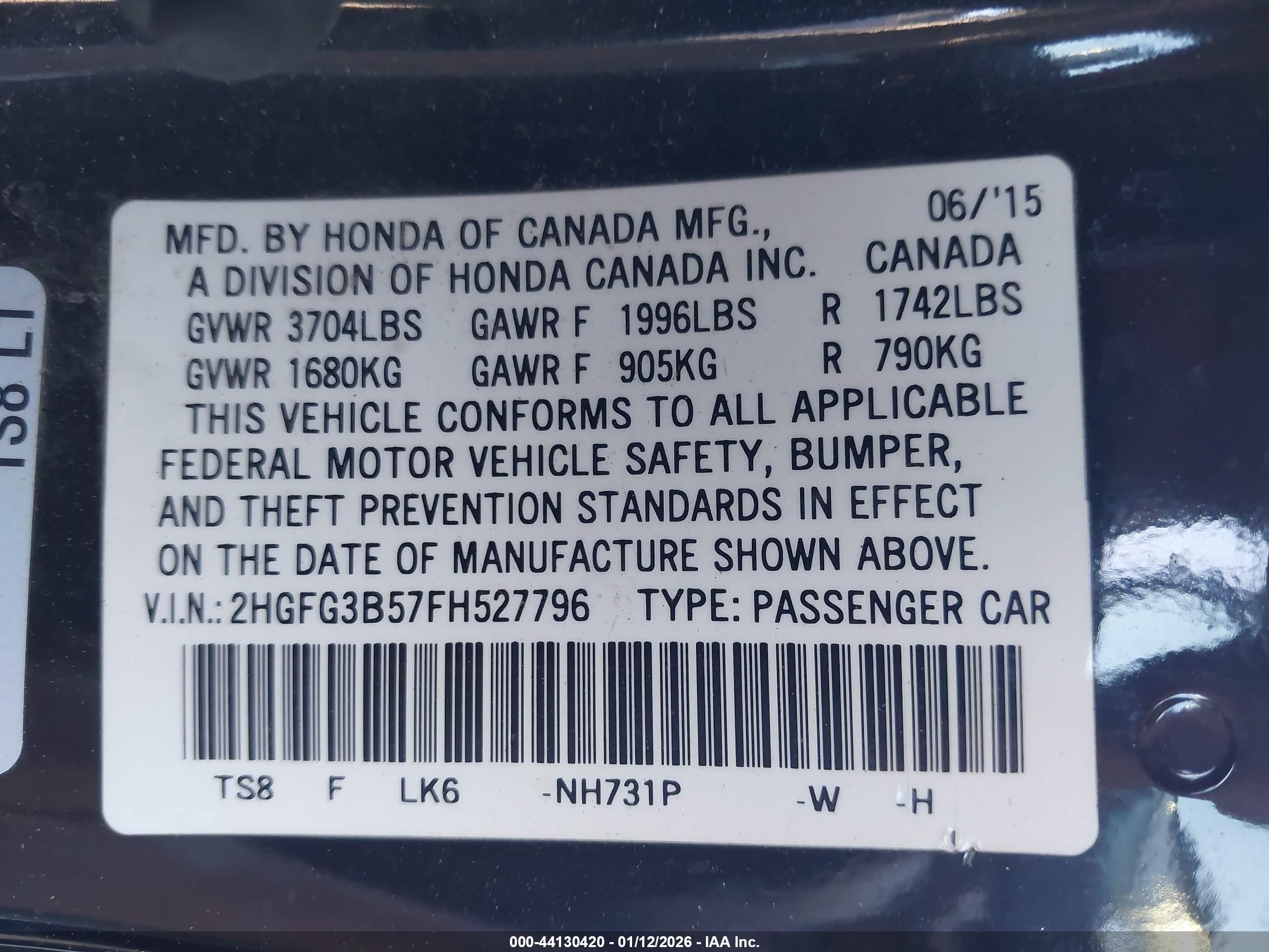 HONDA CIVIC image 9