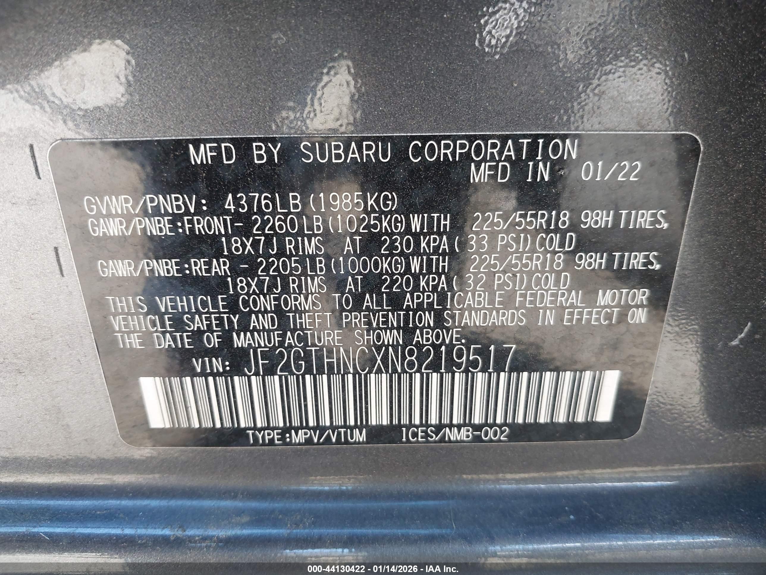 SUBARU CROSSTREK image 9