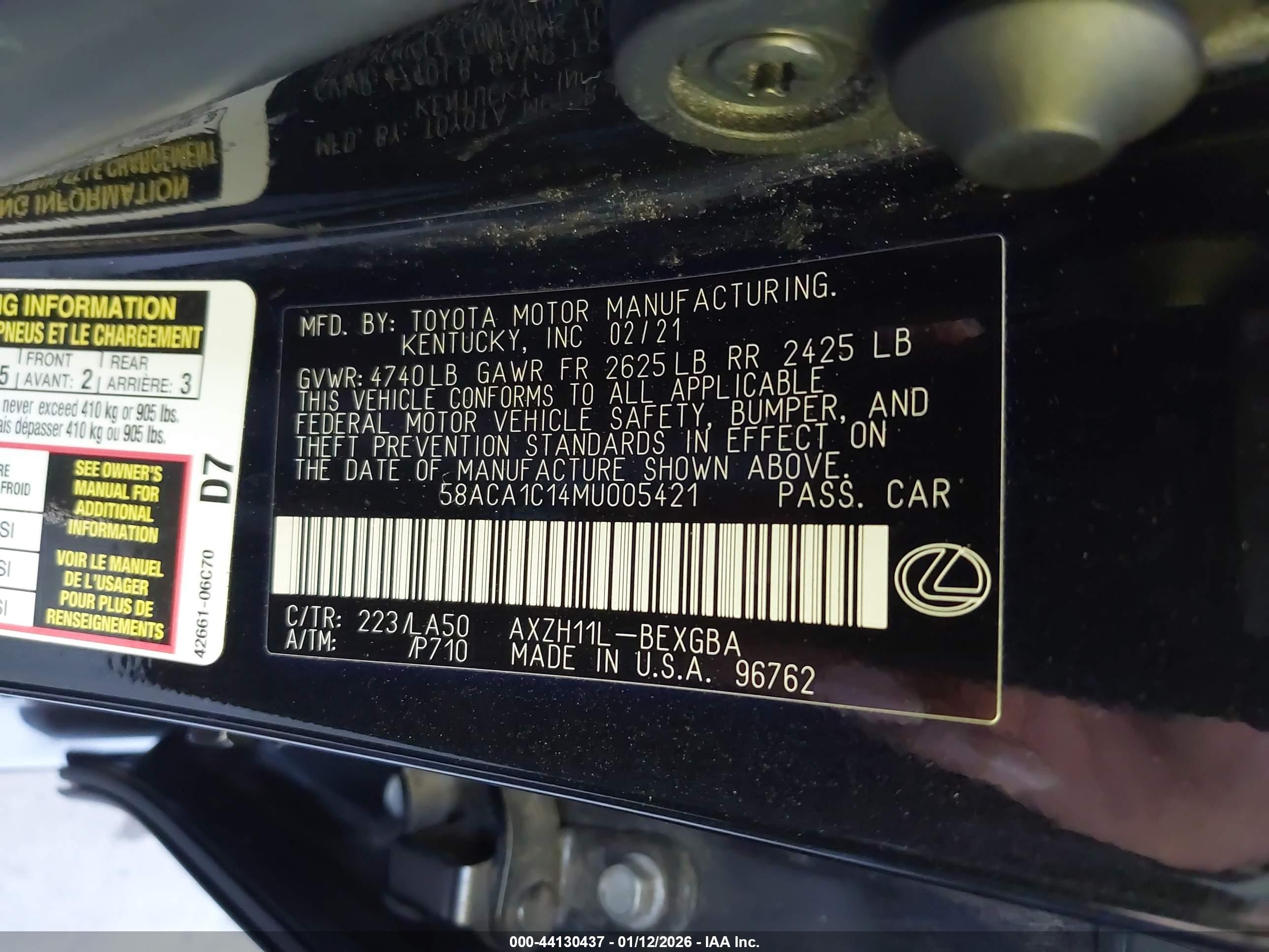 LEXUS ES image 9