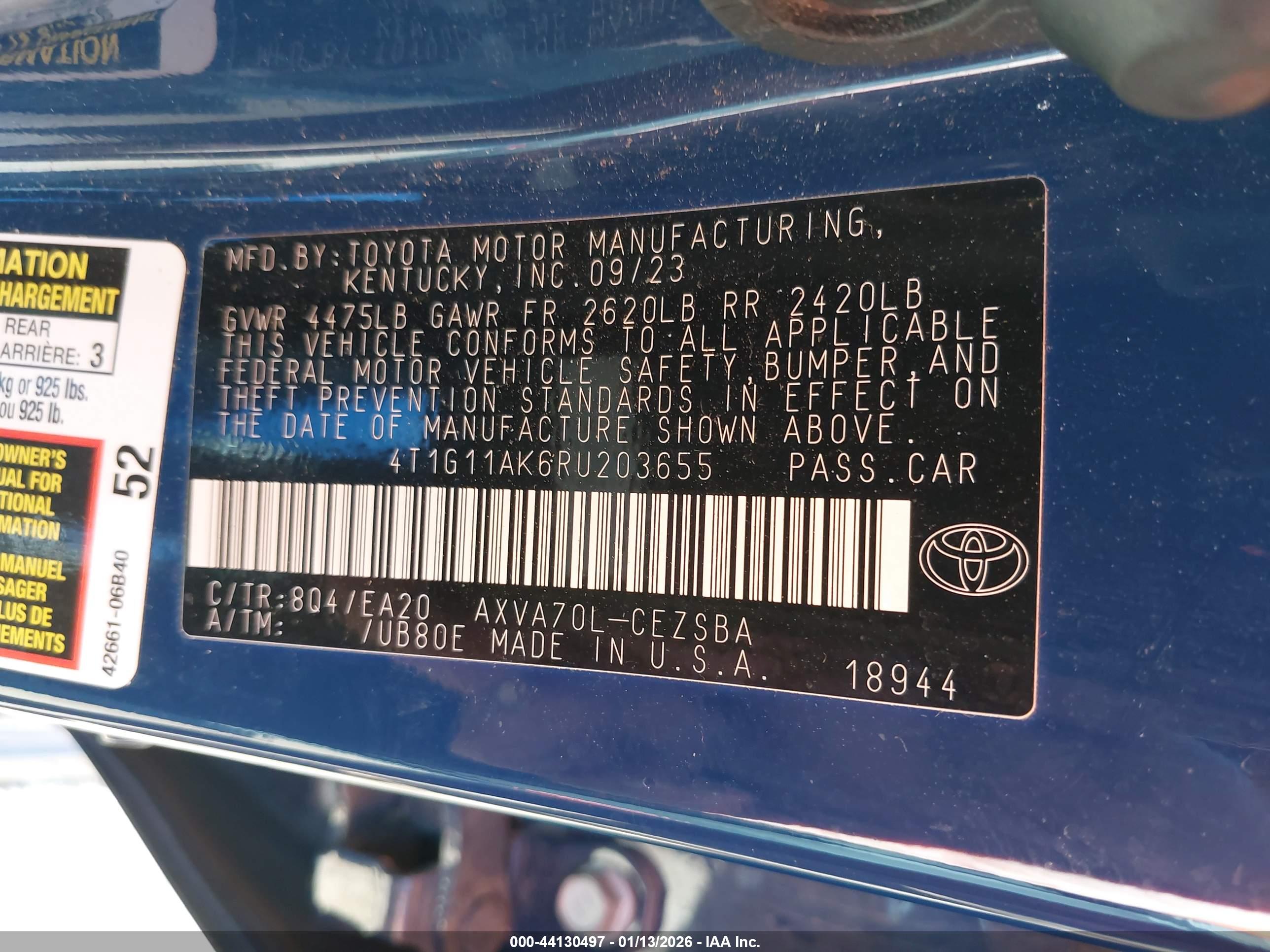 TOYOTA CAMRY image 9