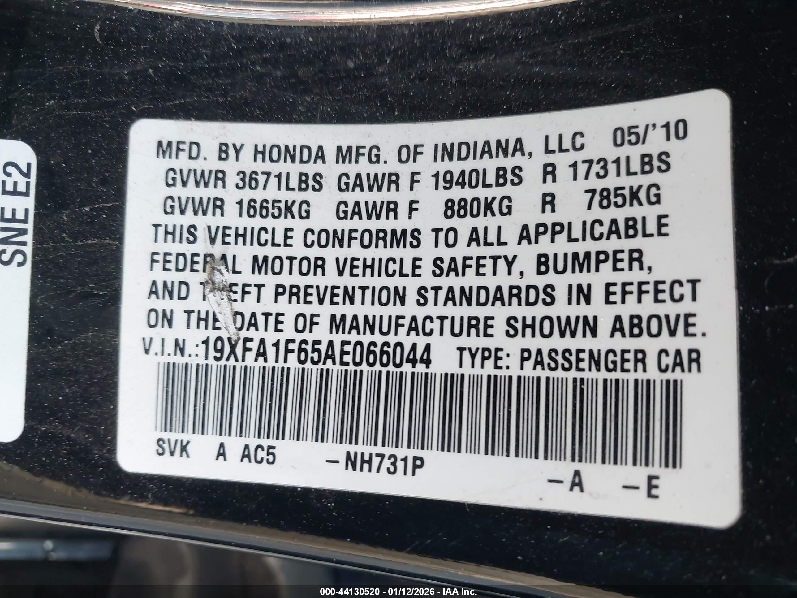HONDA CIVIC image 9