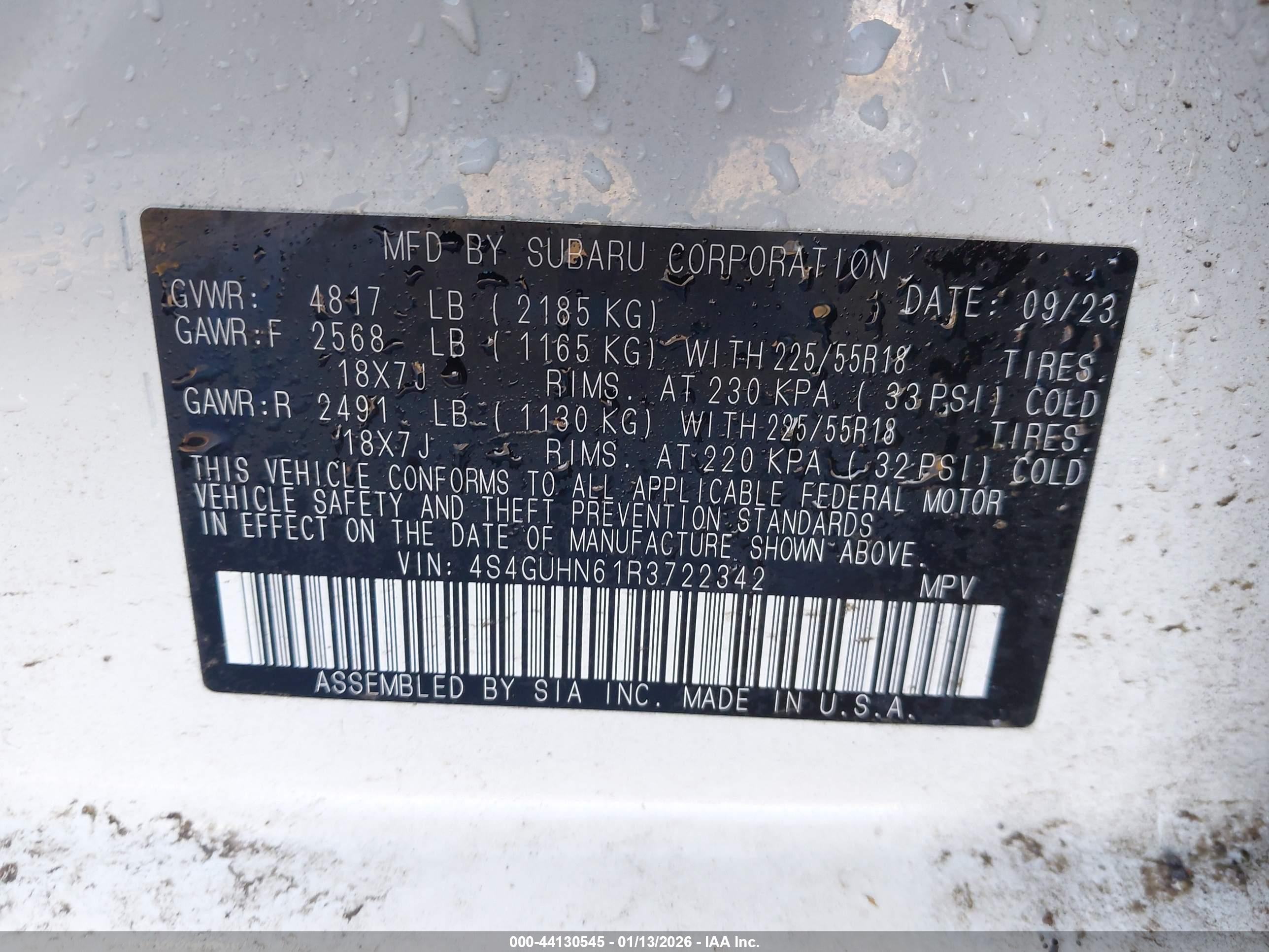 SUBARU CROSSTREK image 9