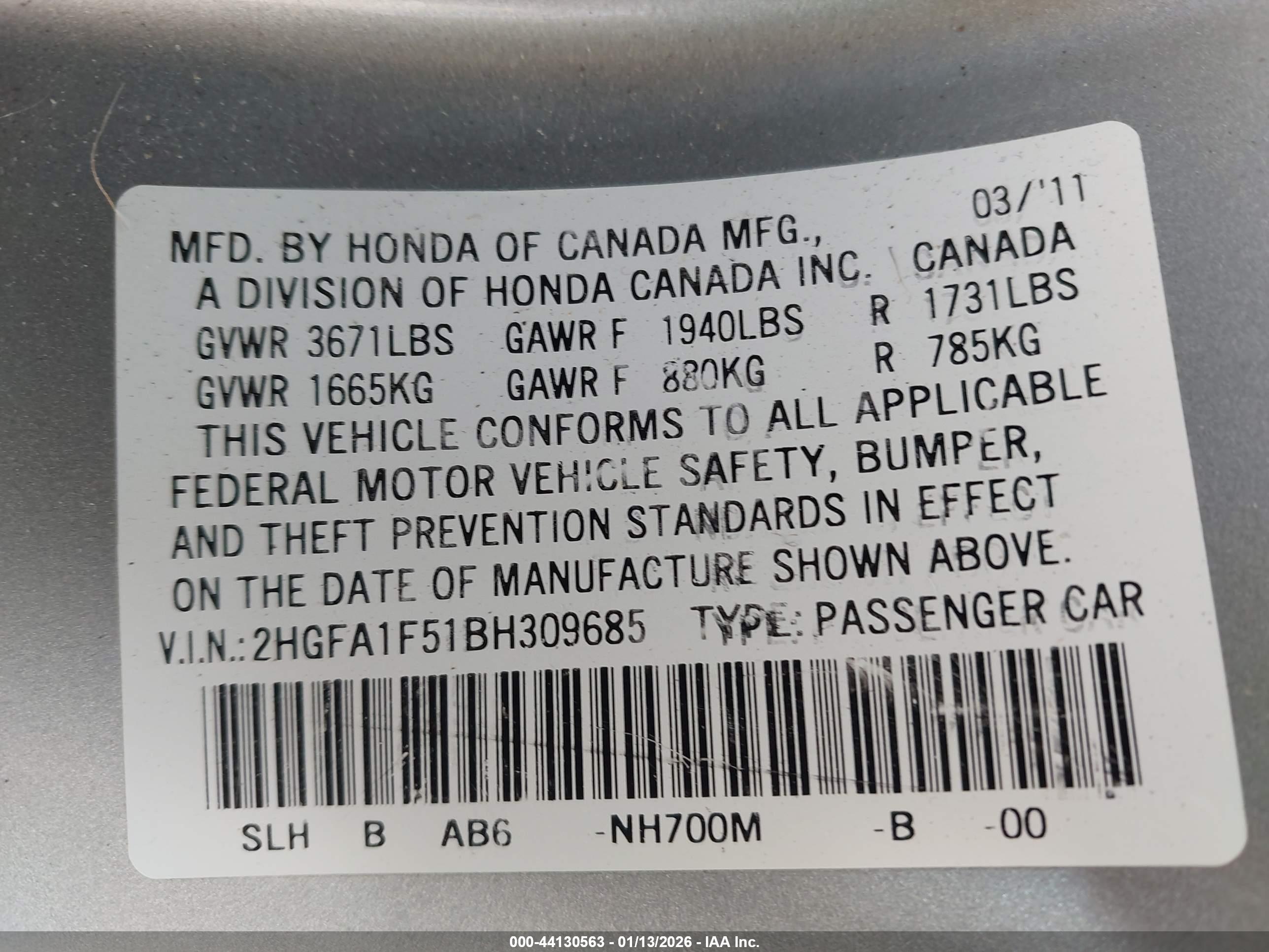 HONDA CIVIC image 9