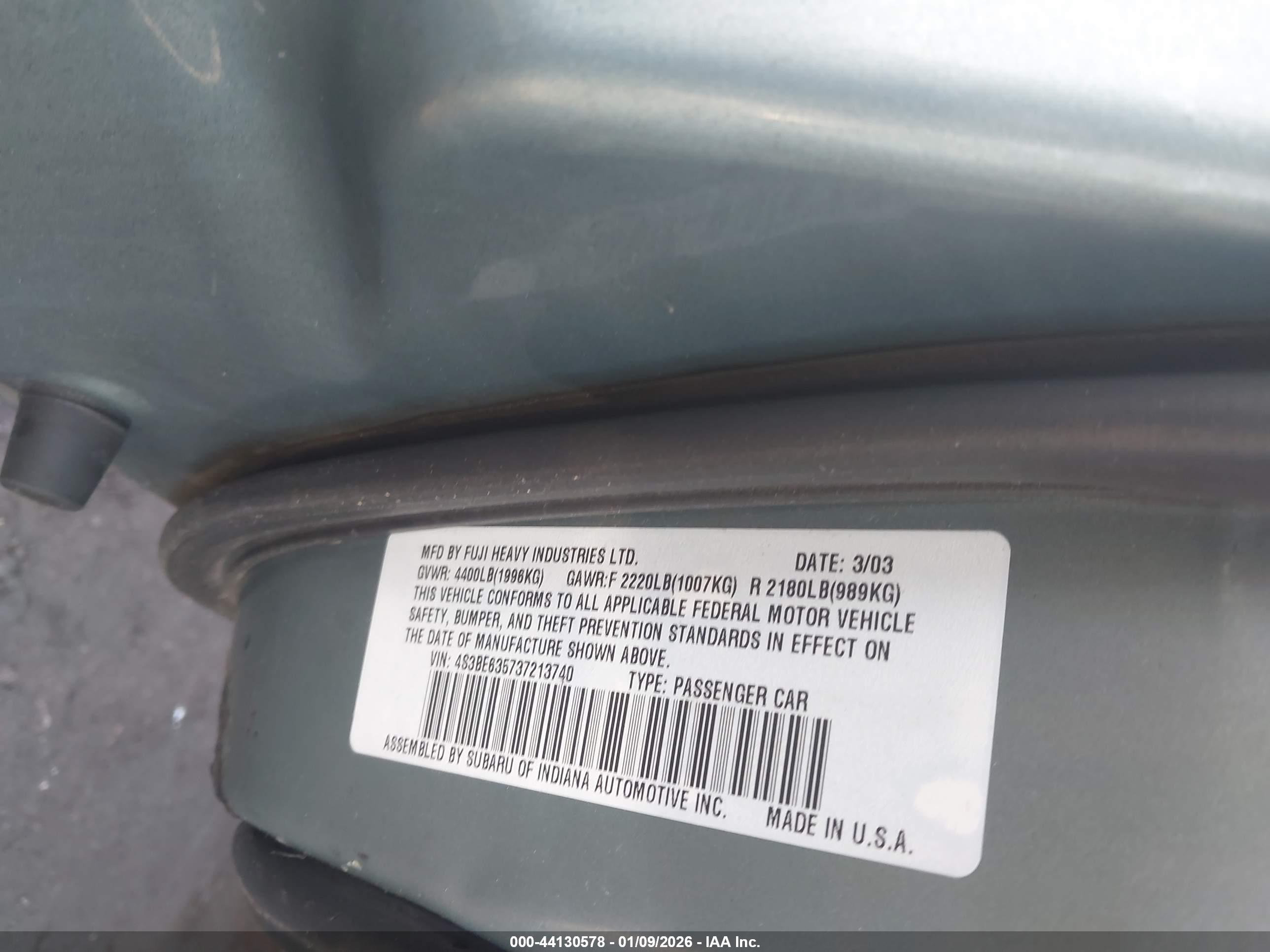 SUBARU LEGACY image 9