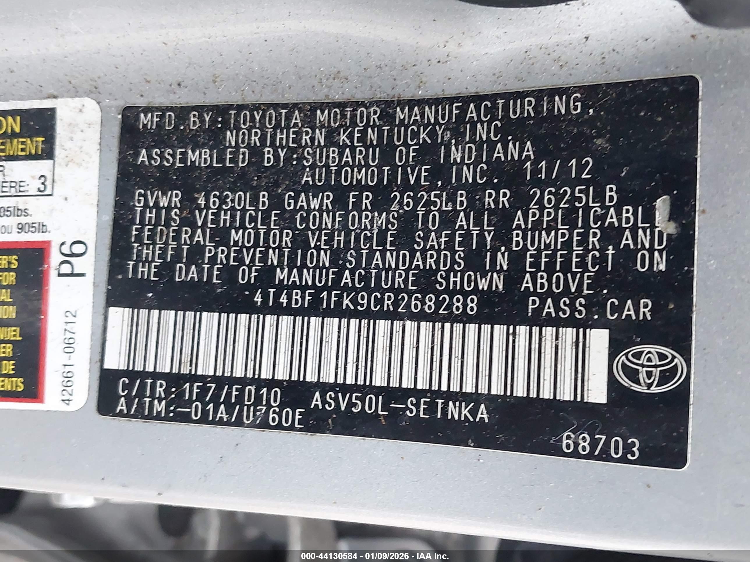 TOYOTA CAMRY image 9