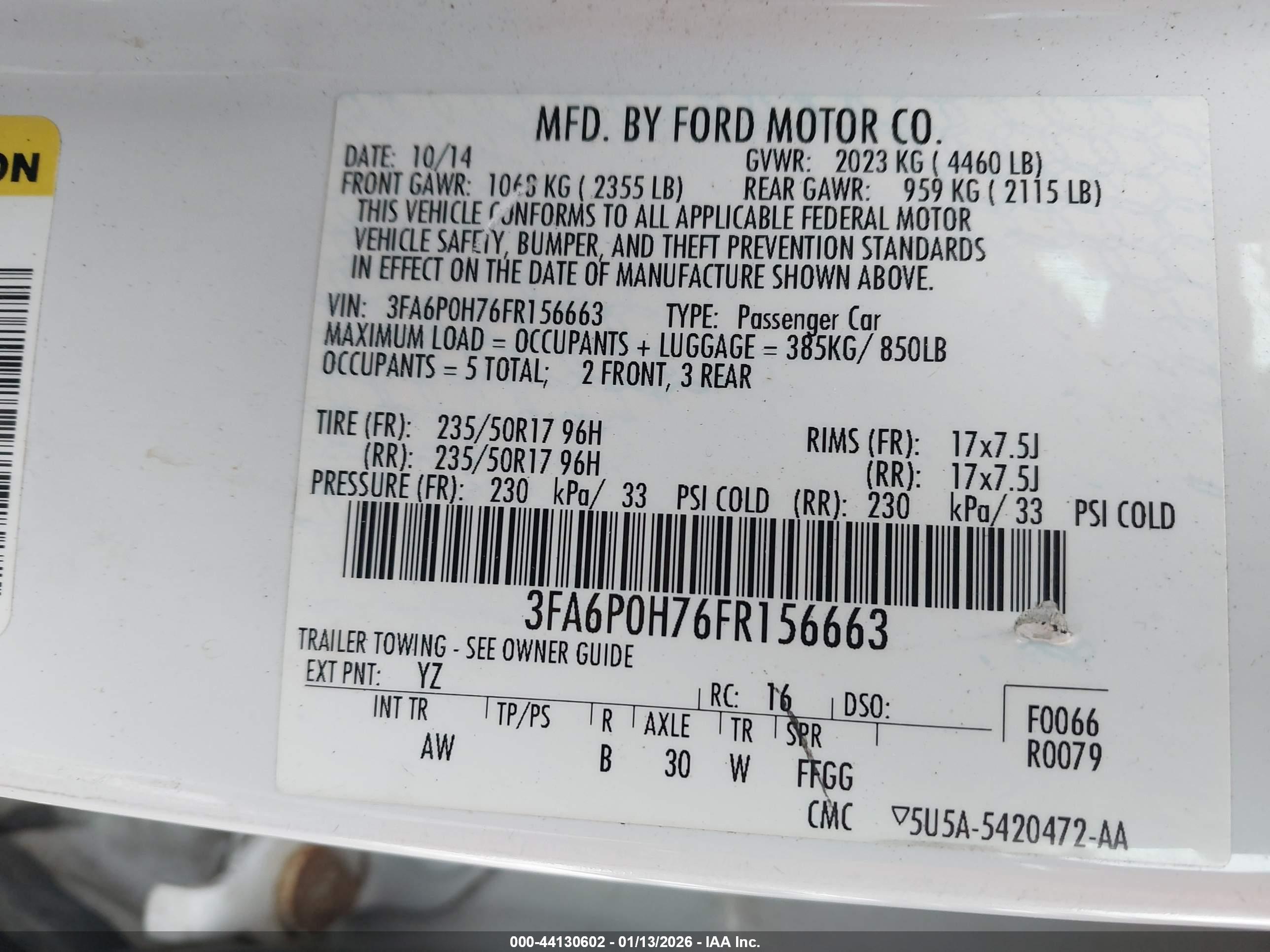 FORD FUSION image 9