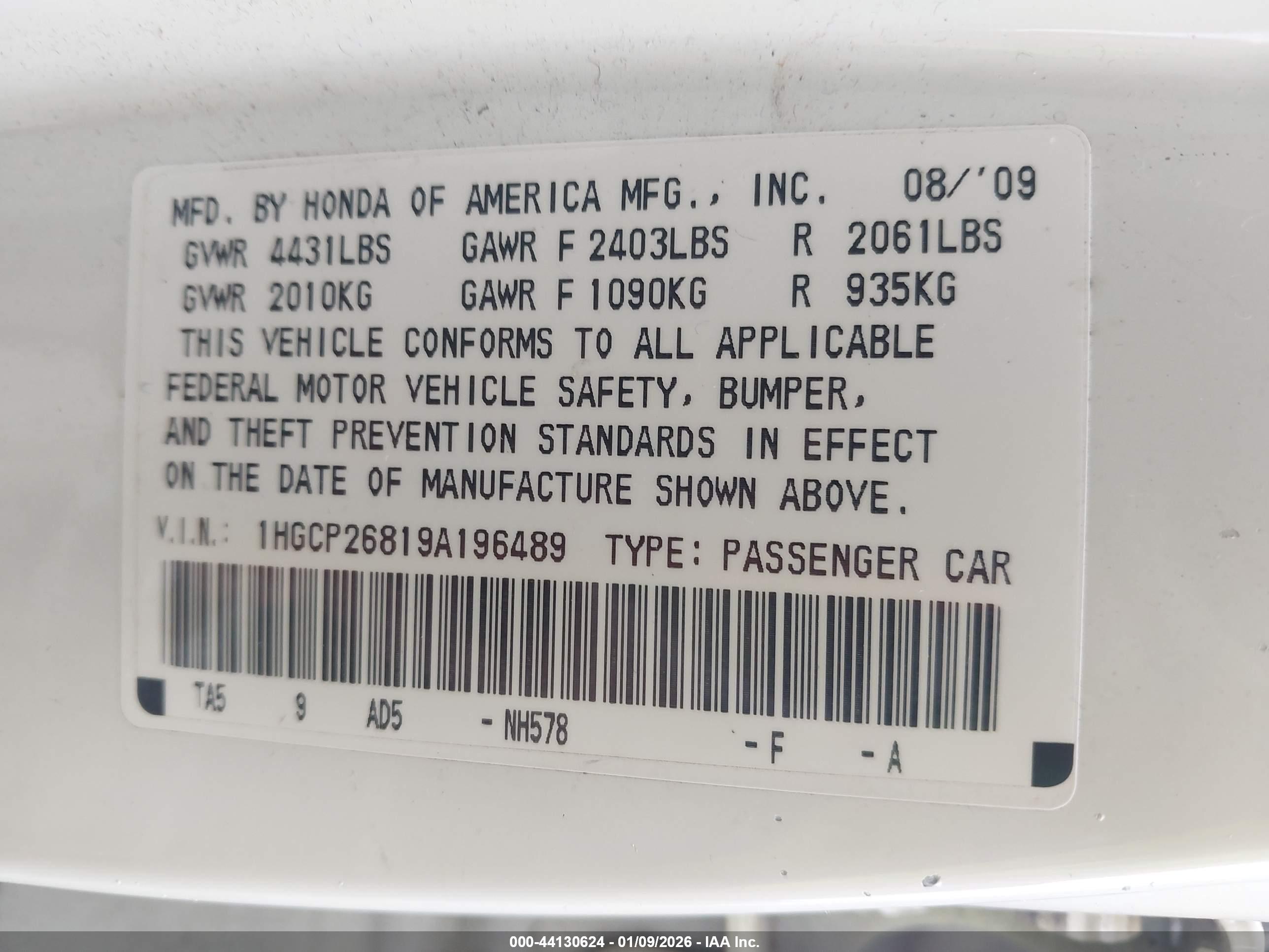 HONDA ACCORD image 9