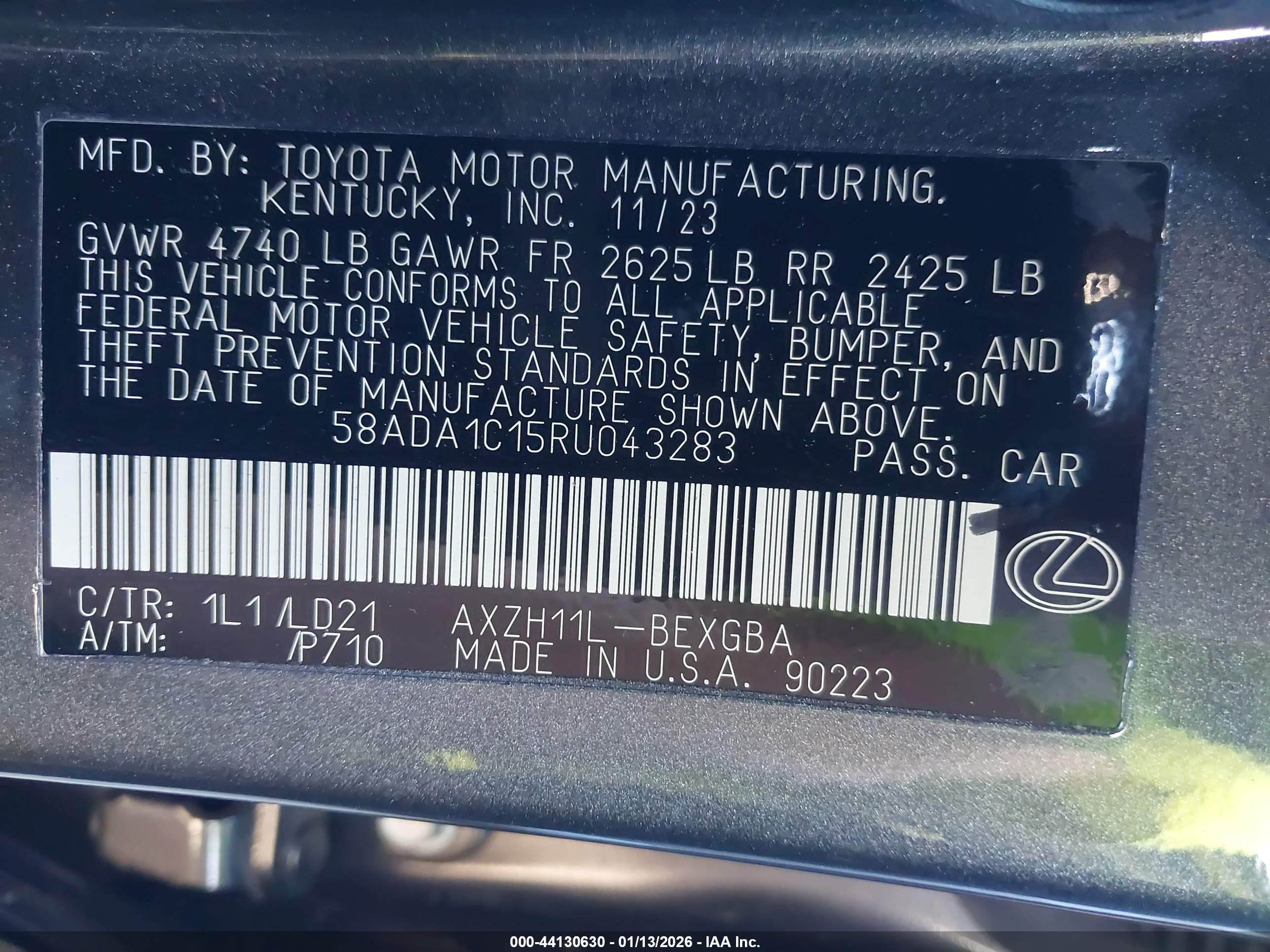 LEXUS ES image 9