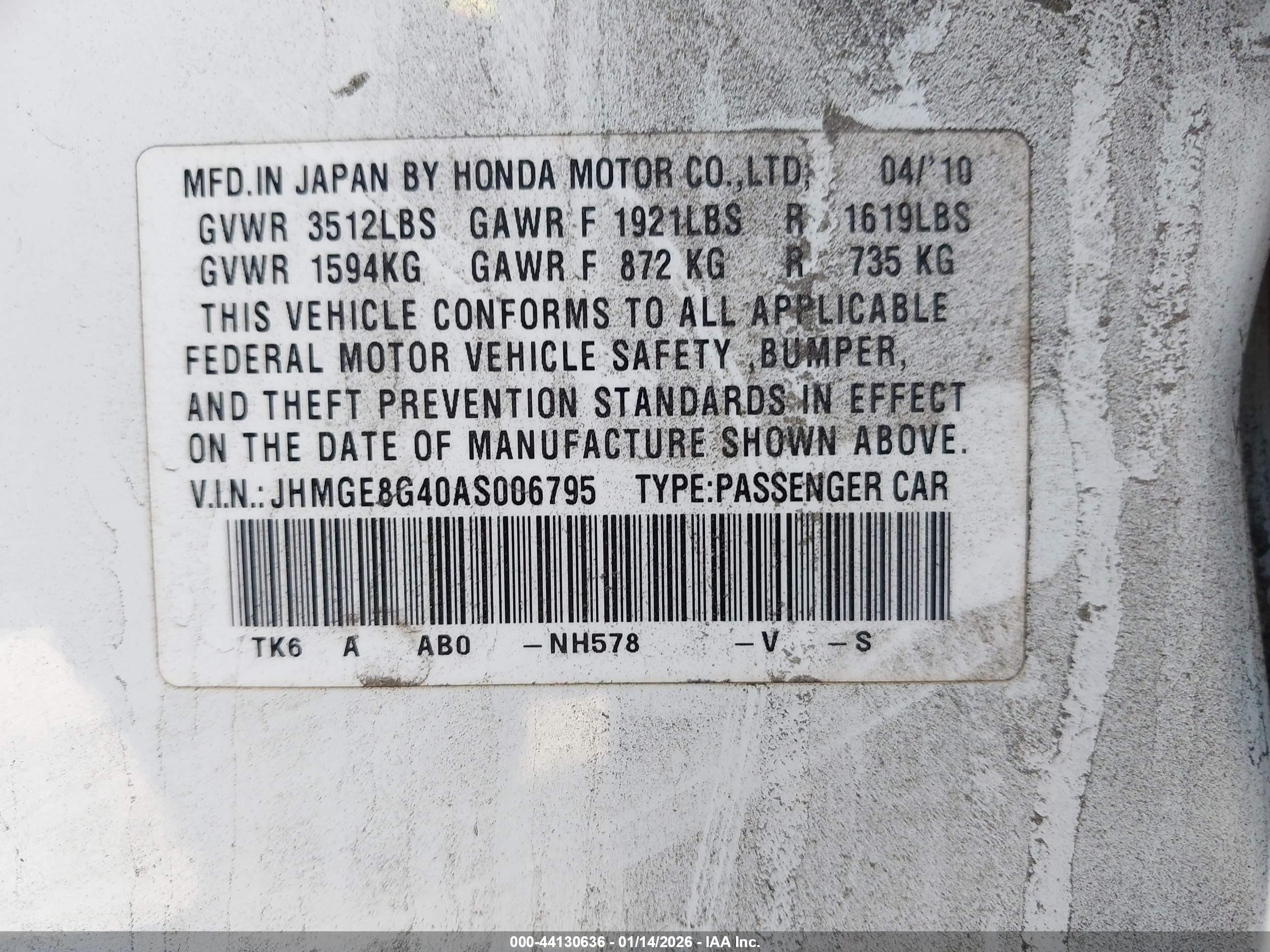 HONDA FIT image 9