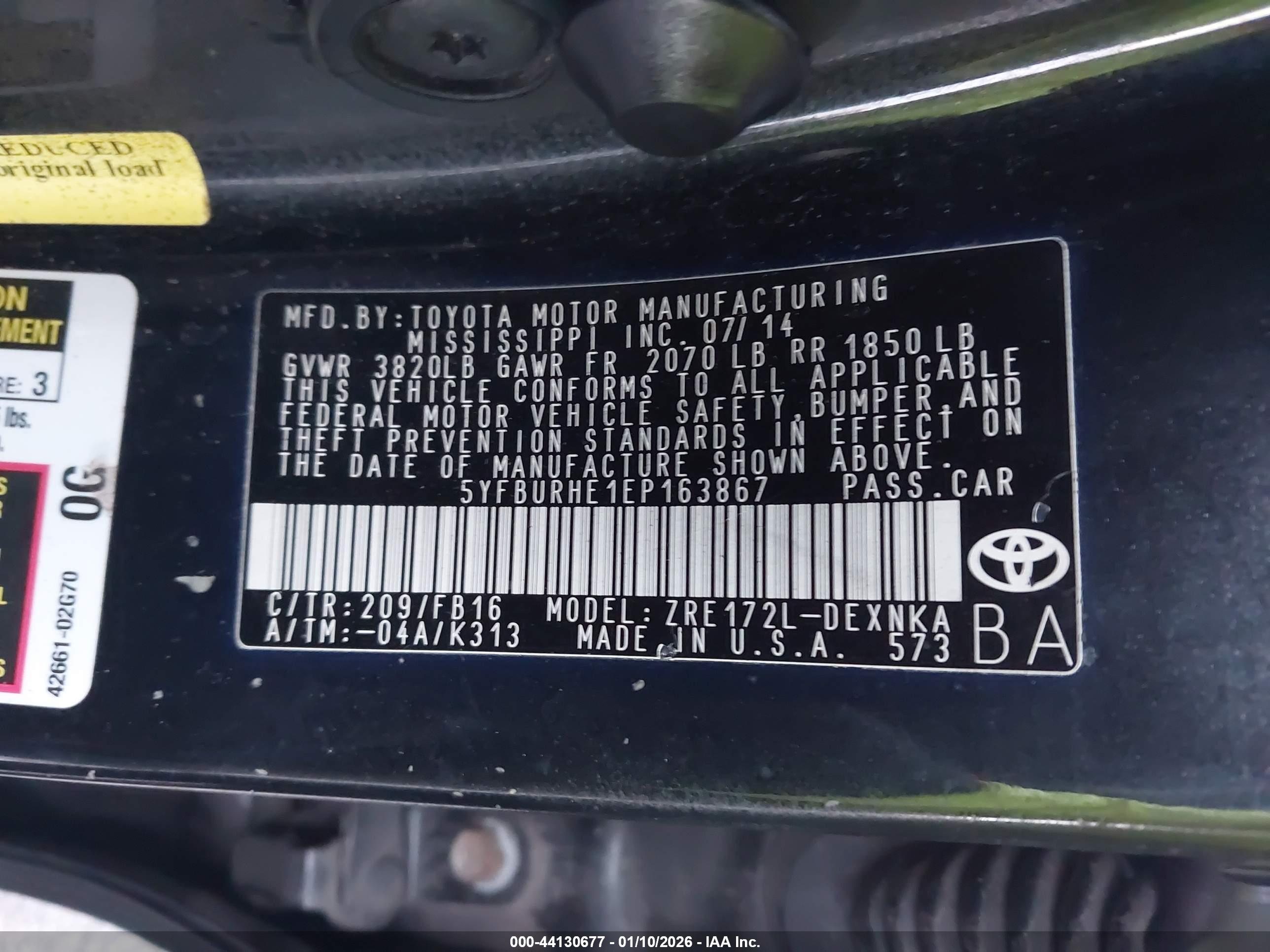 TOYOTA COROLLA image 9