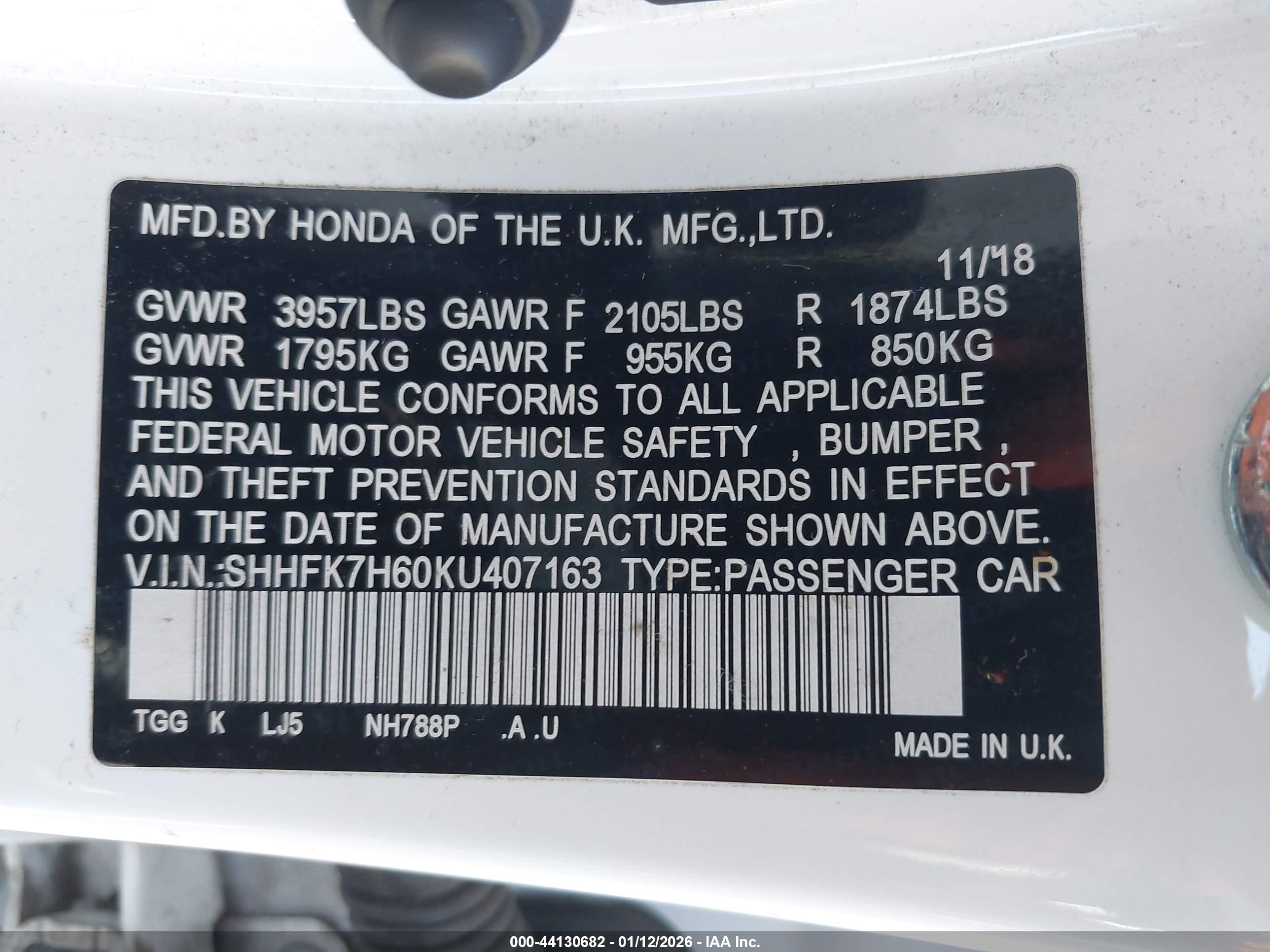 HONDA CIVIC image 9