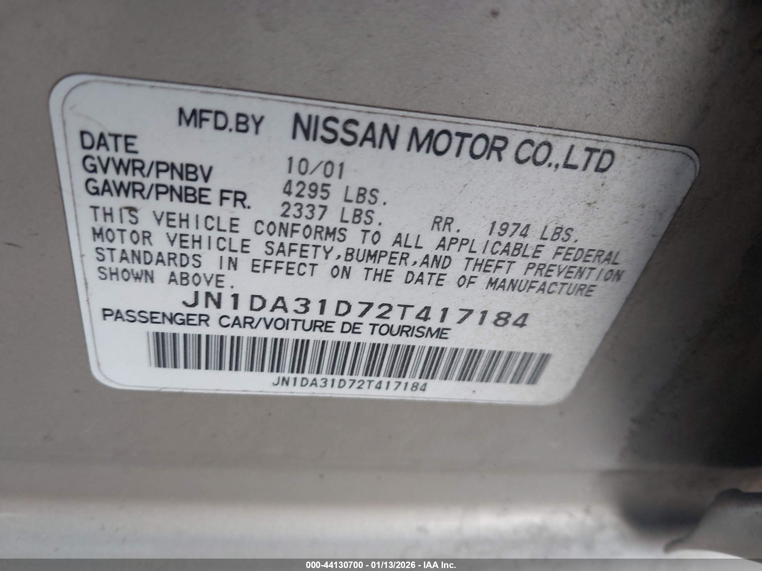 NISSAN MAXIMA image 9