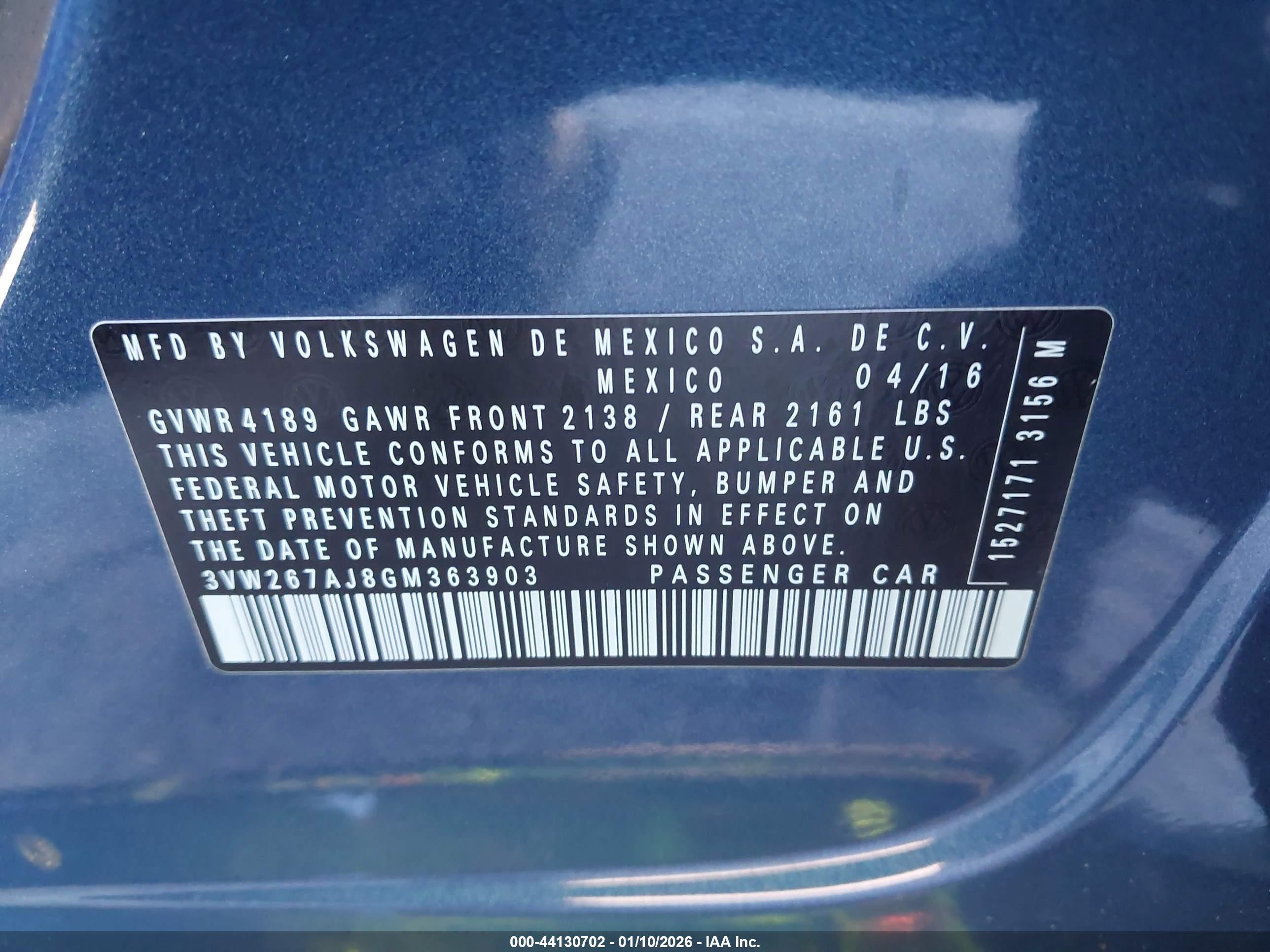 VOLKSWAGEN JETTA image 9
