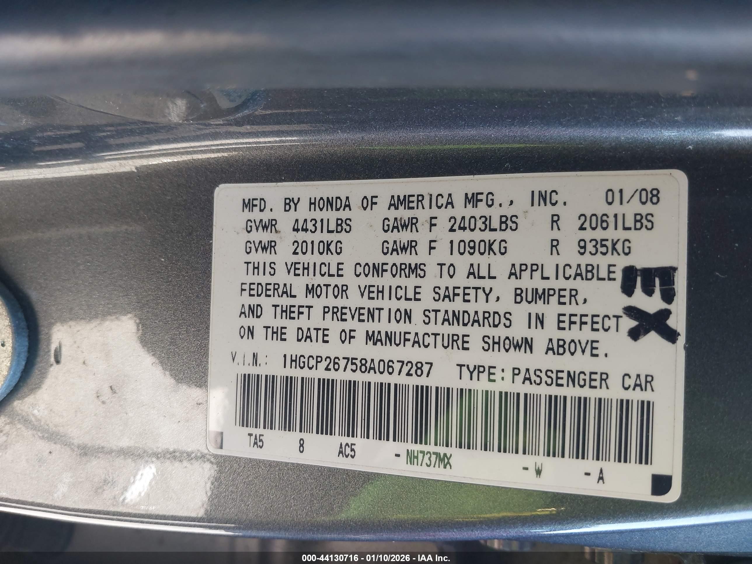 HONDA ACCORD image 9