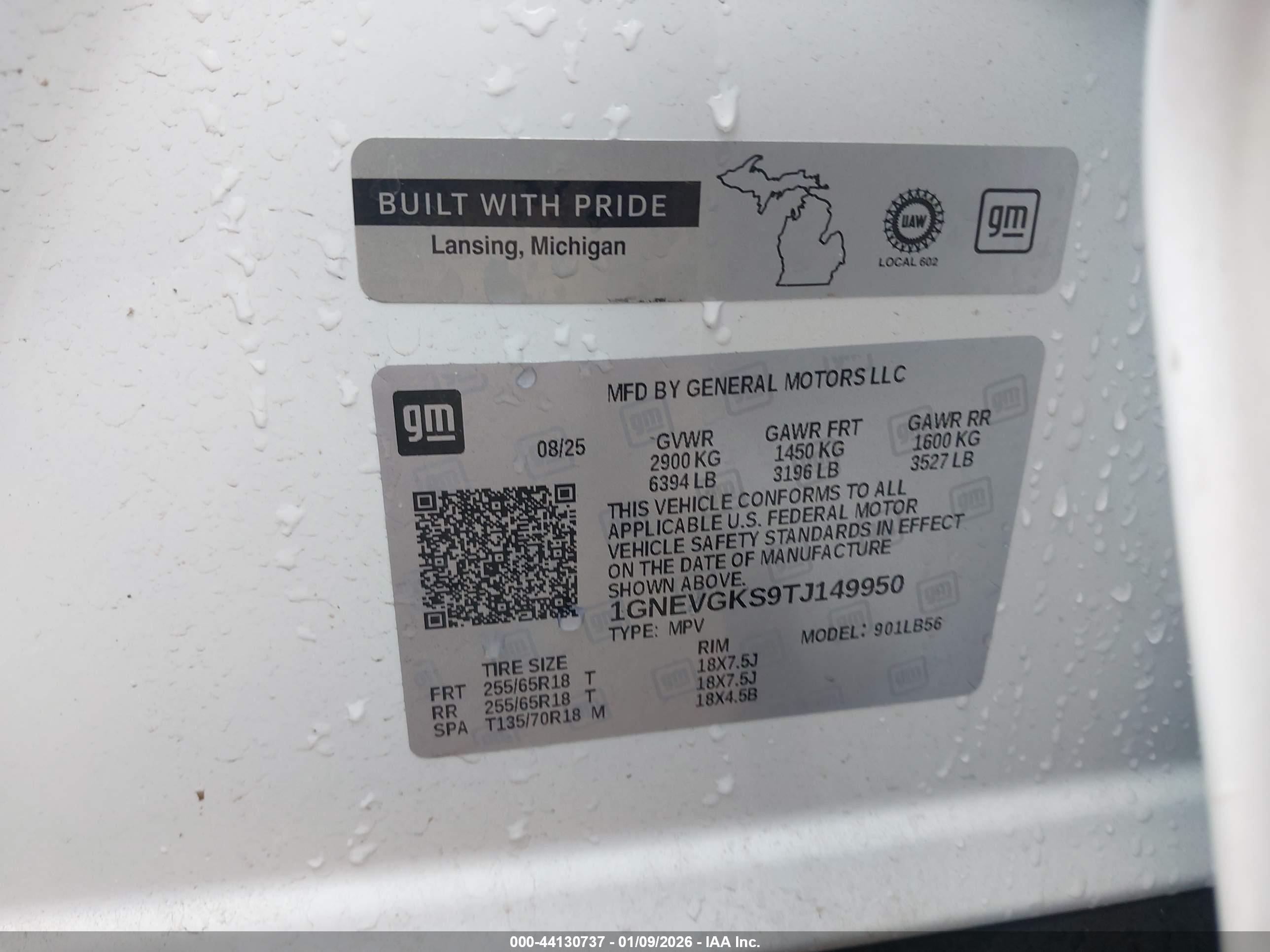 CHEVROLET TRAVERSE image 9