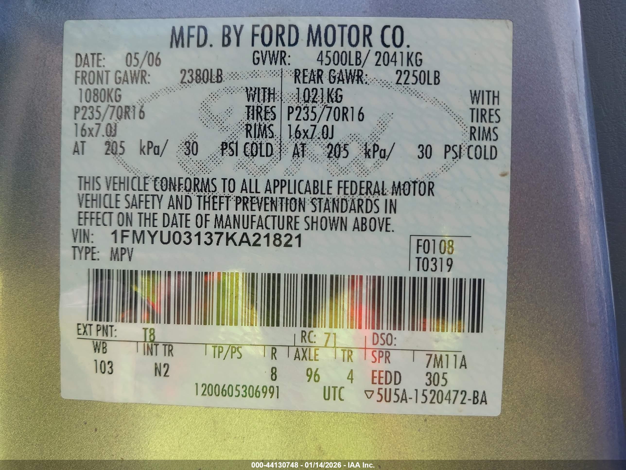 FORD ESCAPE image 9