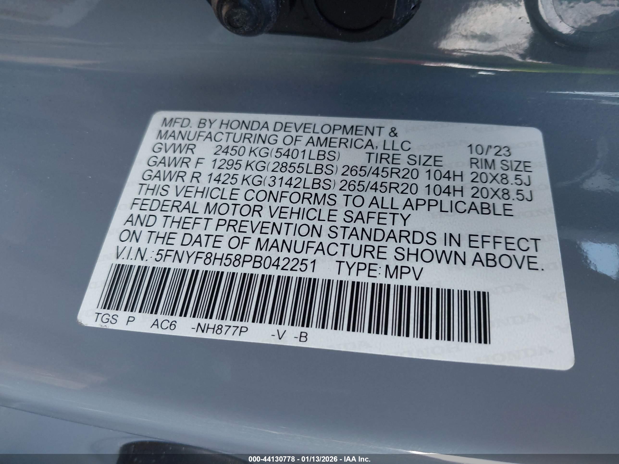 HONDA PASSPORT image 9