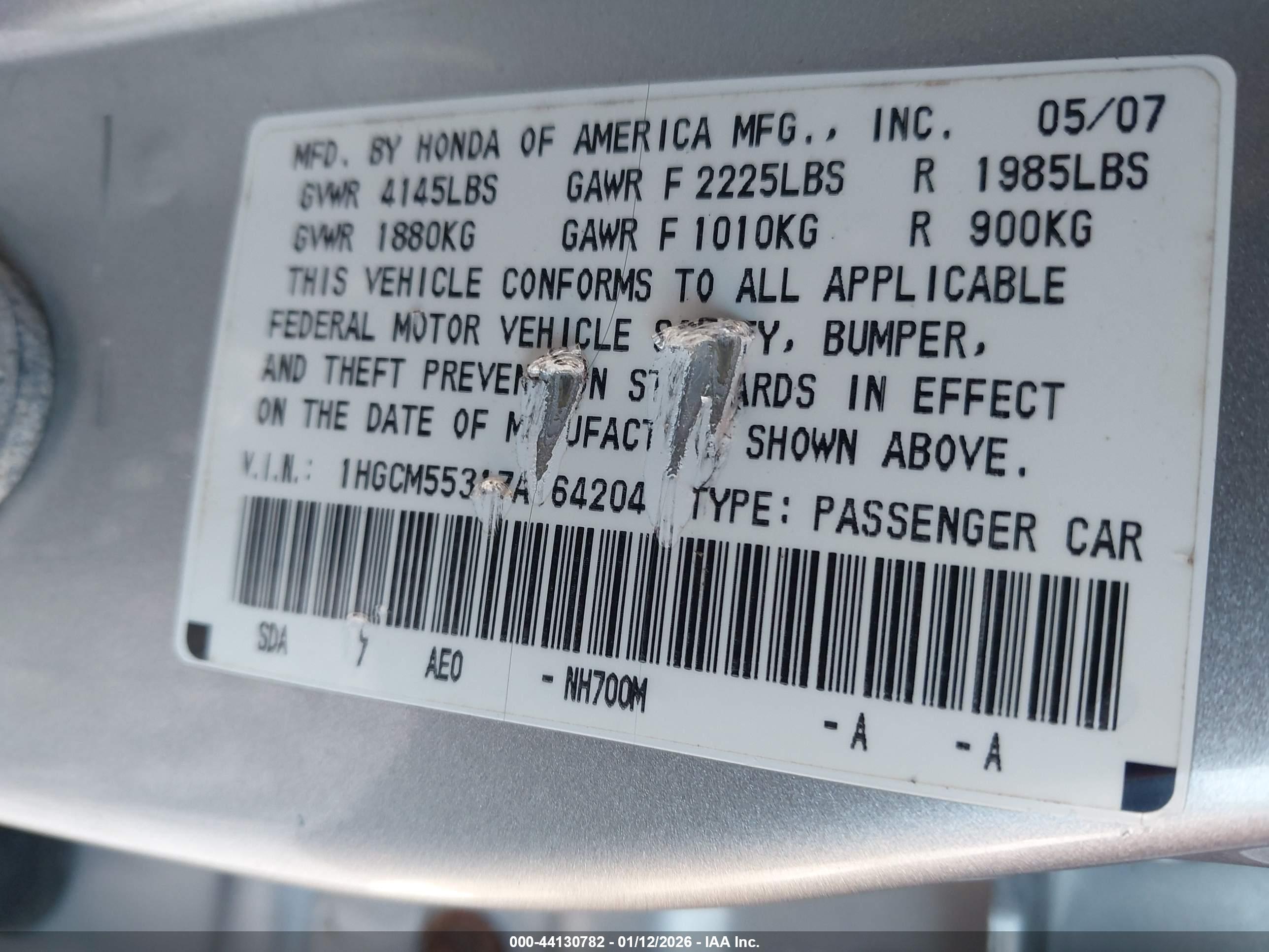 HONDA ACCORD image 9