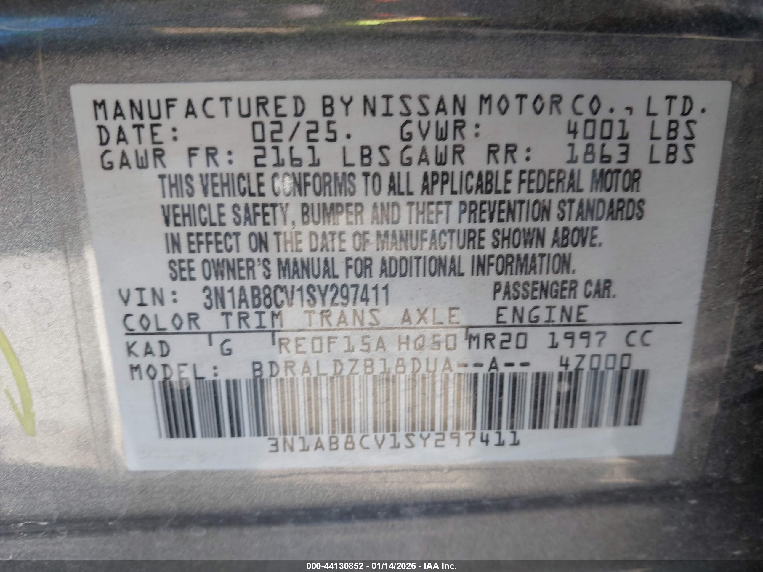 NISSAN SENTRA image 9
