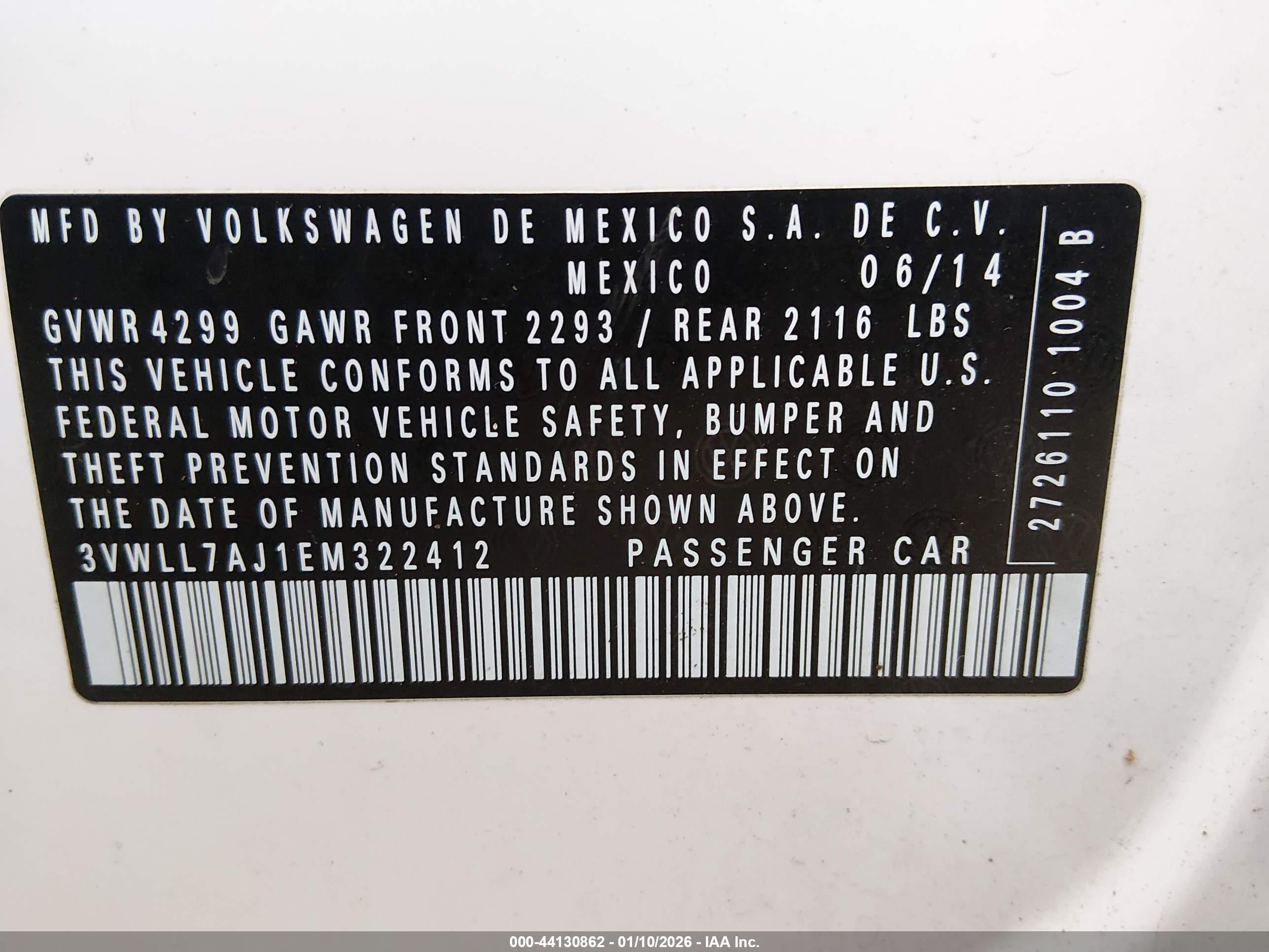 VOLKSWAGEN JETTA image 9