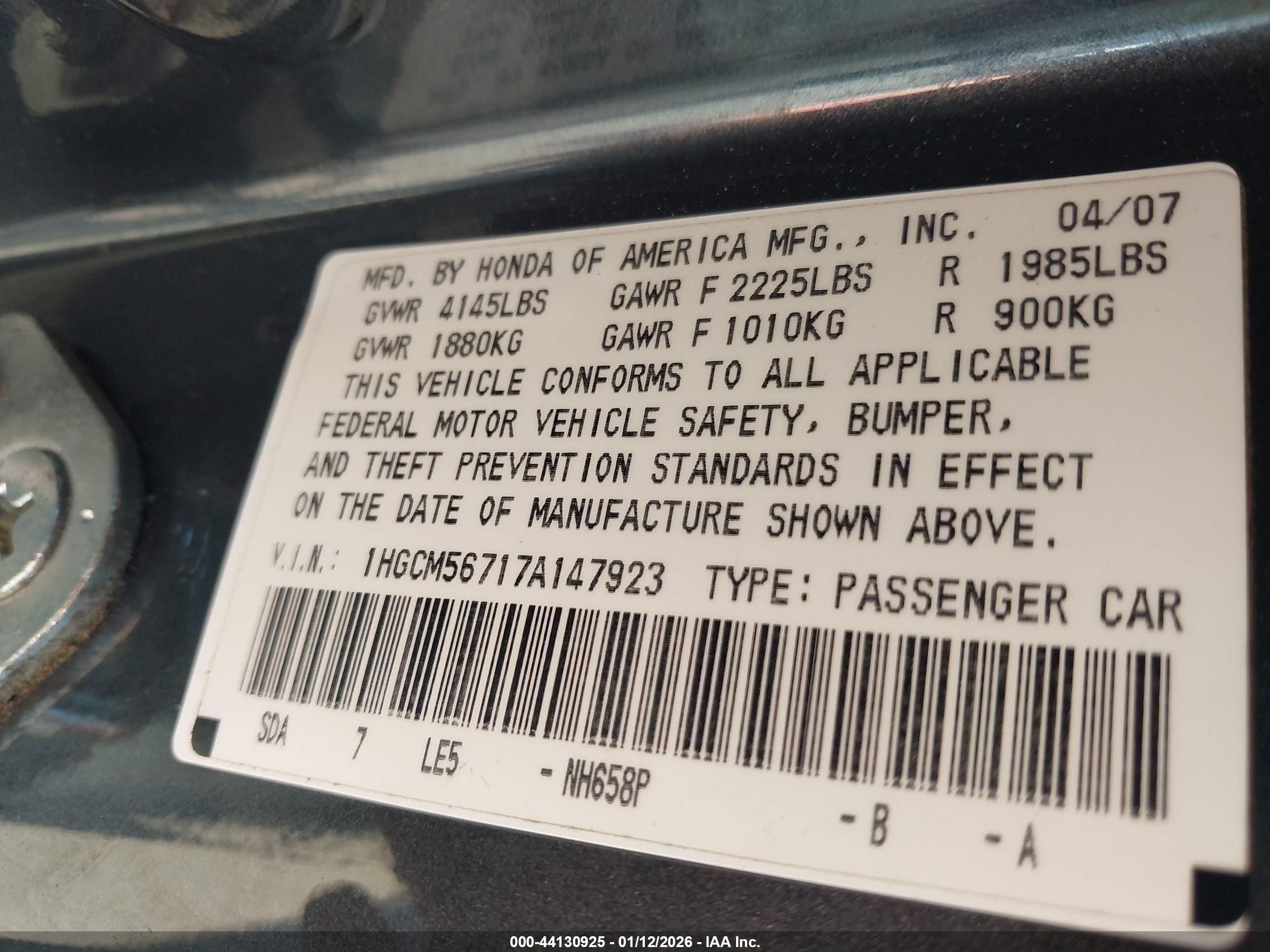 HONDA ACCORD image 9
