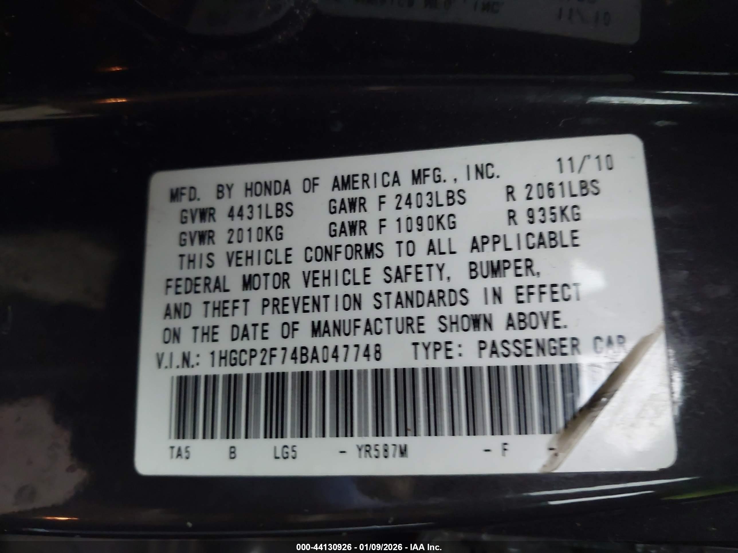 HONDA ACCORD image 9