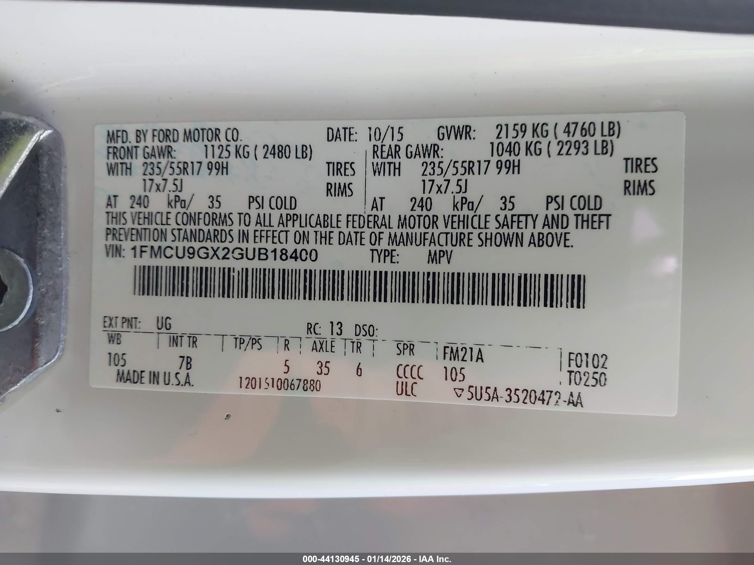 FORD ESCAPE image 9