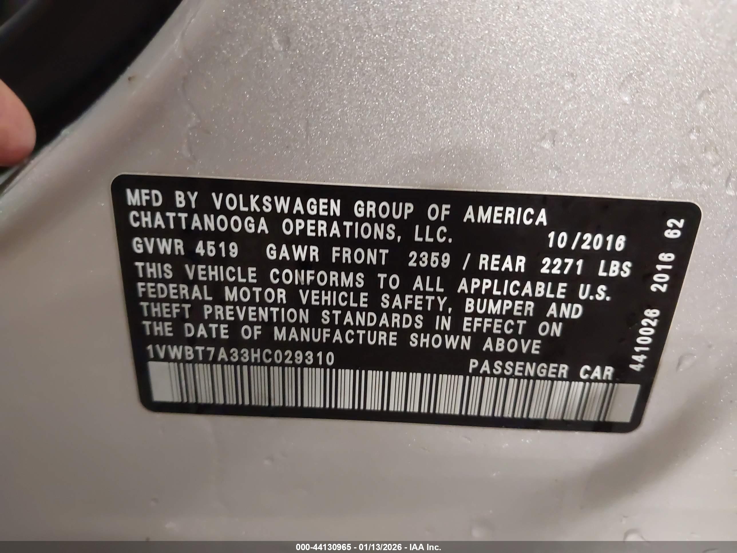 VOLKSWAGEN PASSAT image 9