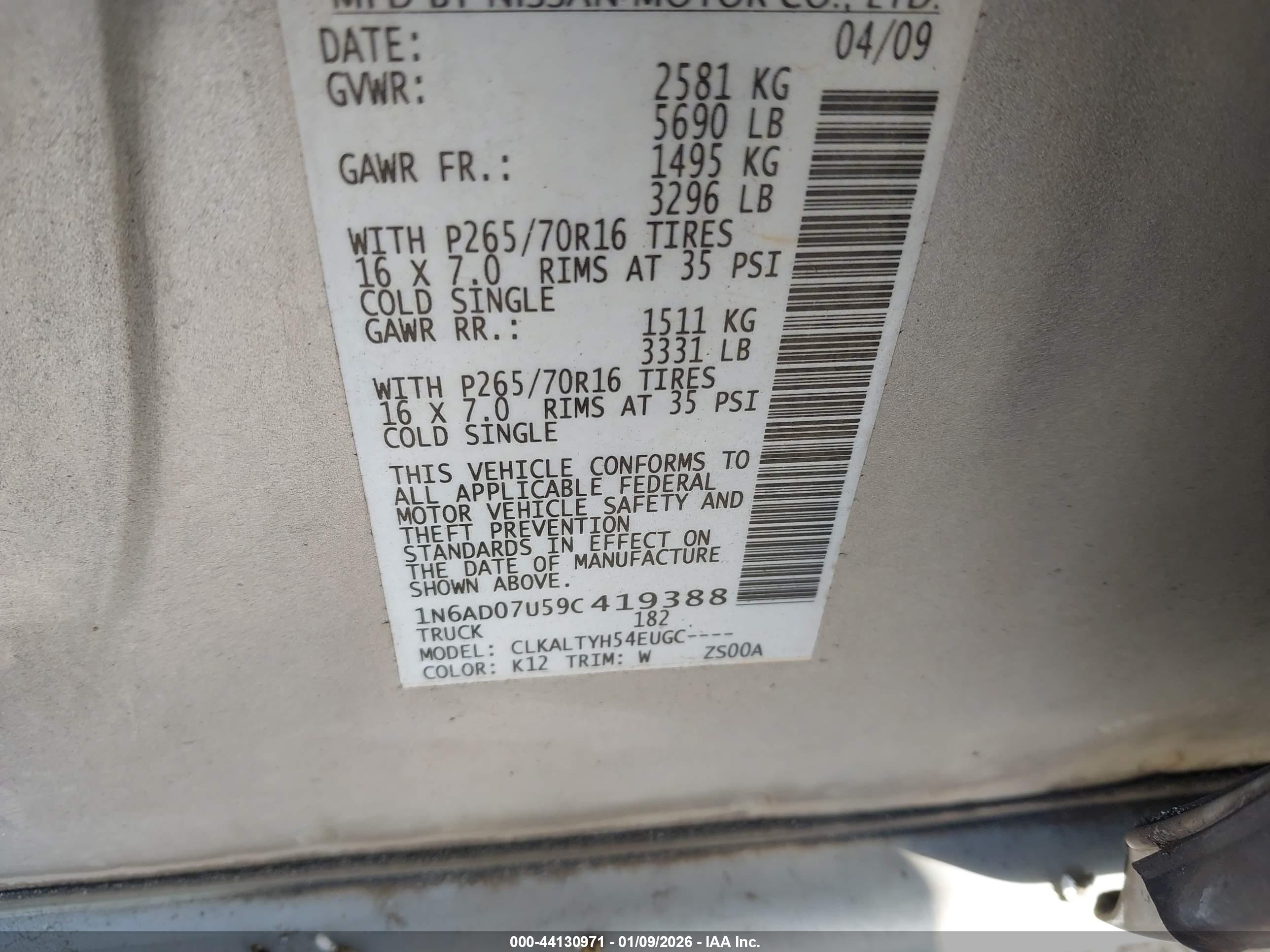 NISSAN FRONTIER image 9