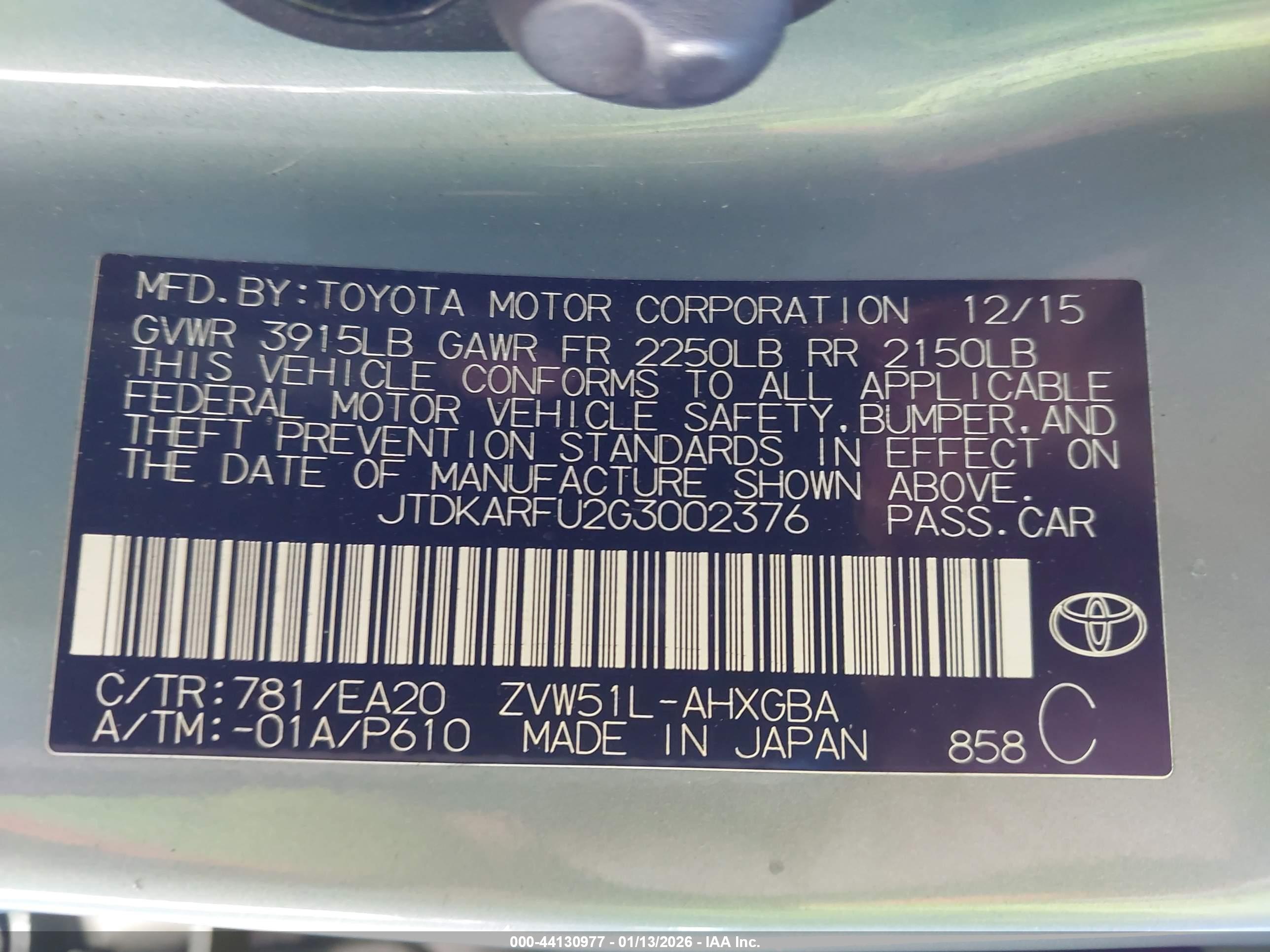 TOYOTA PRIUS image 9