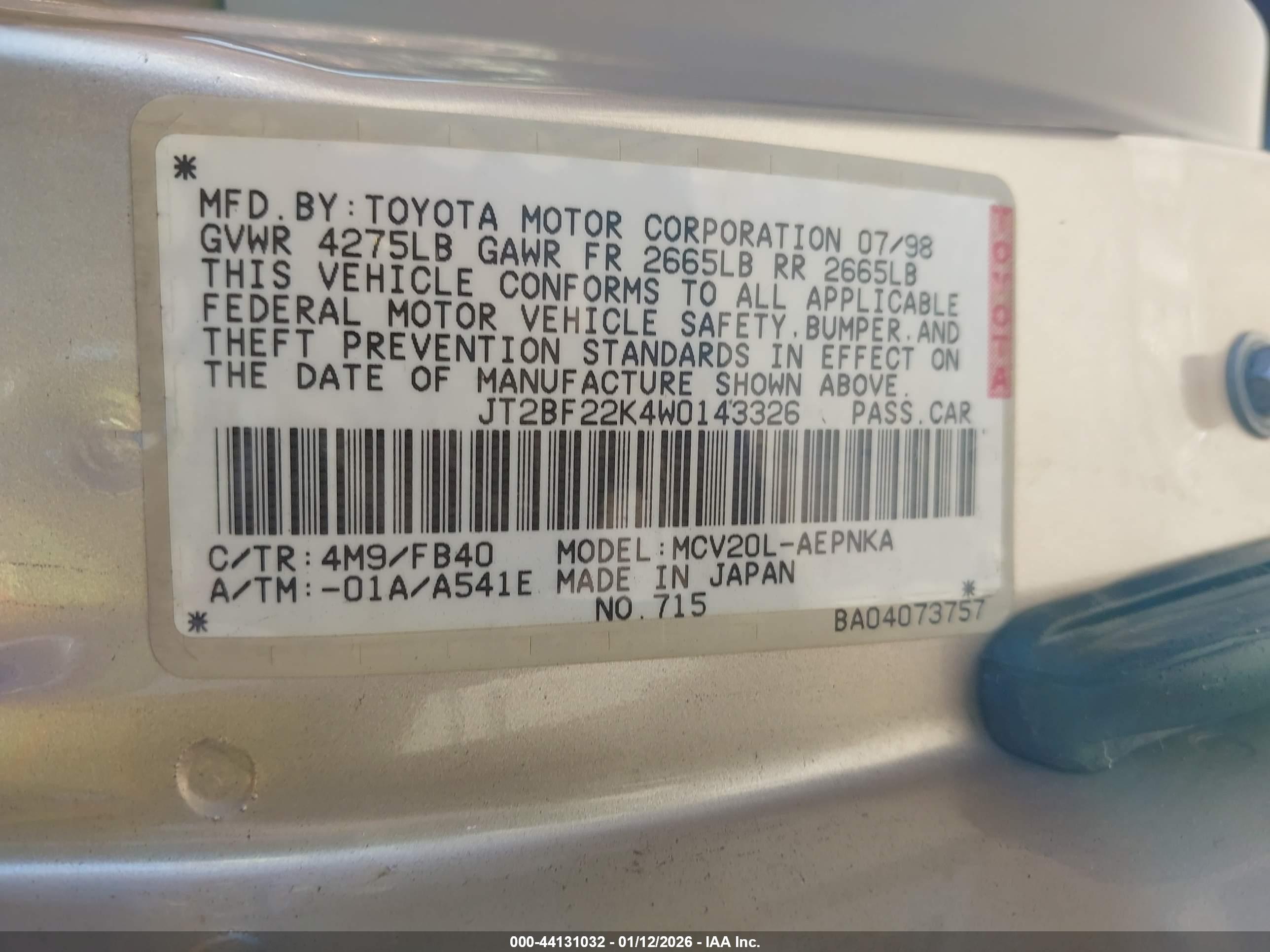 TOYOTA CAMRY image 9