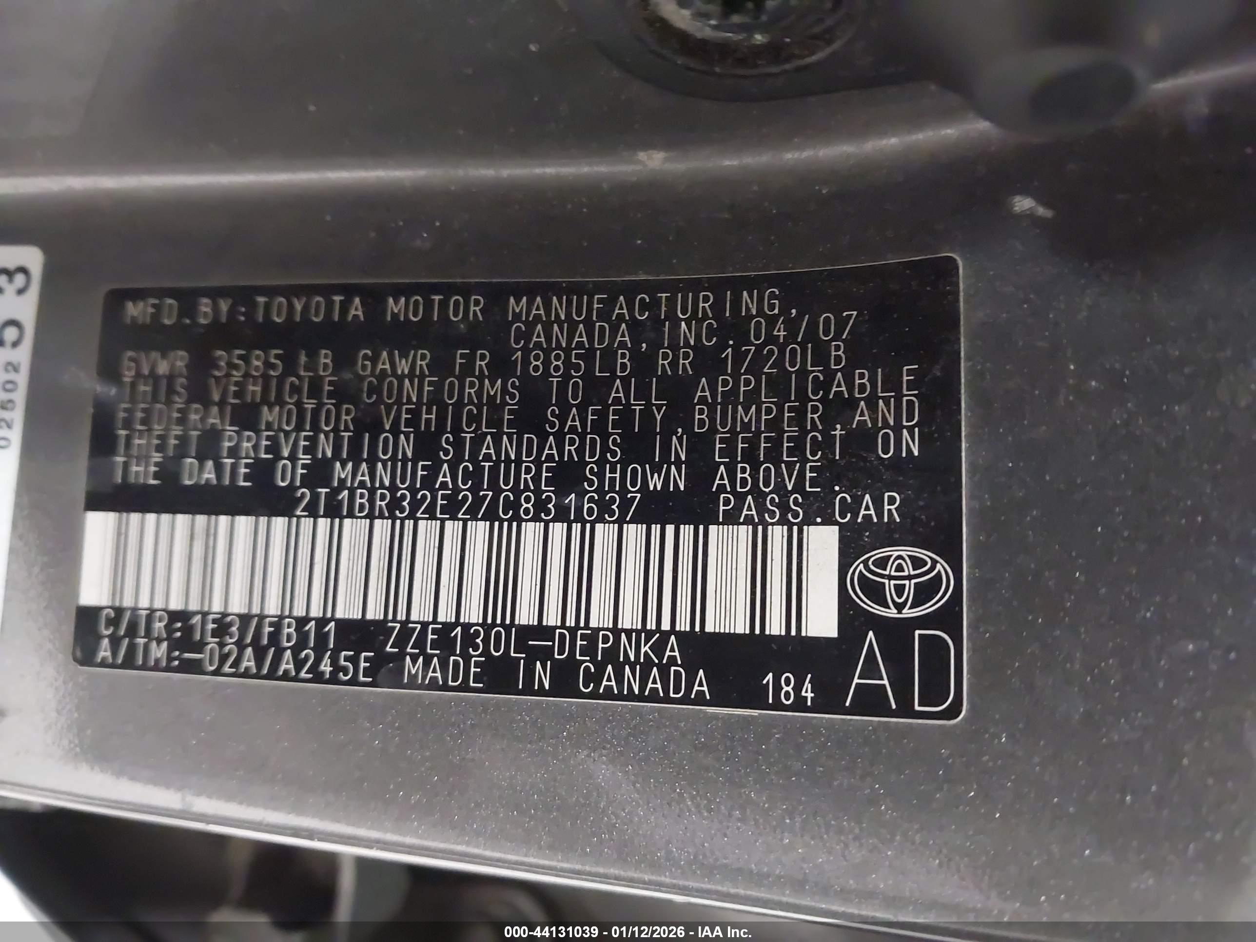 TOYOTA COROLLA image 9