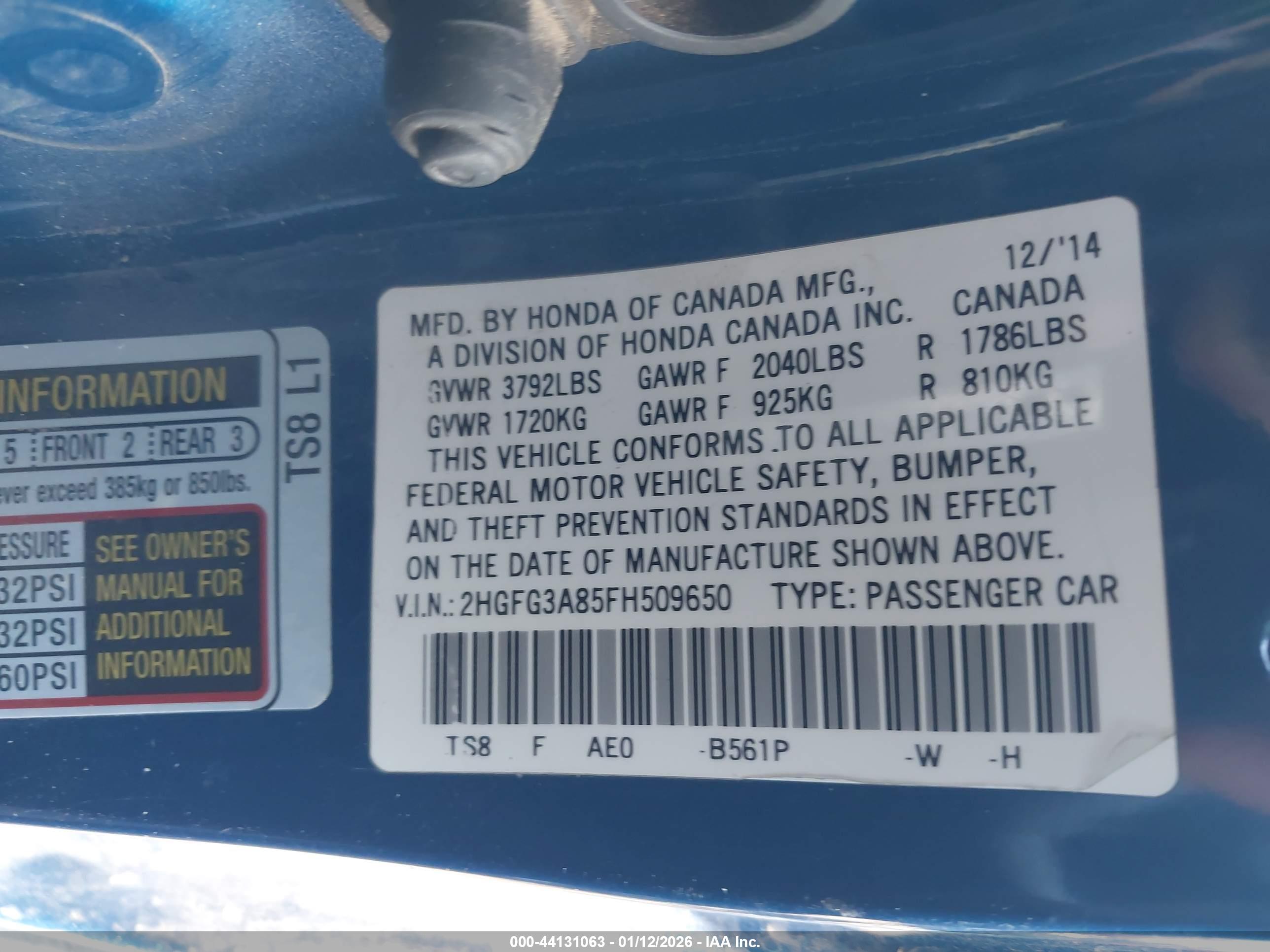 HONDA CIVIC image 9