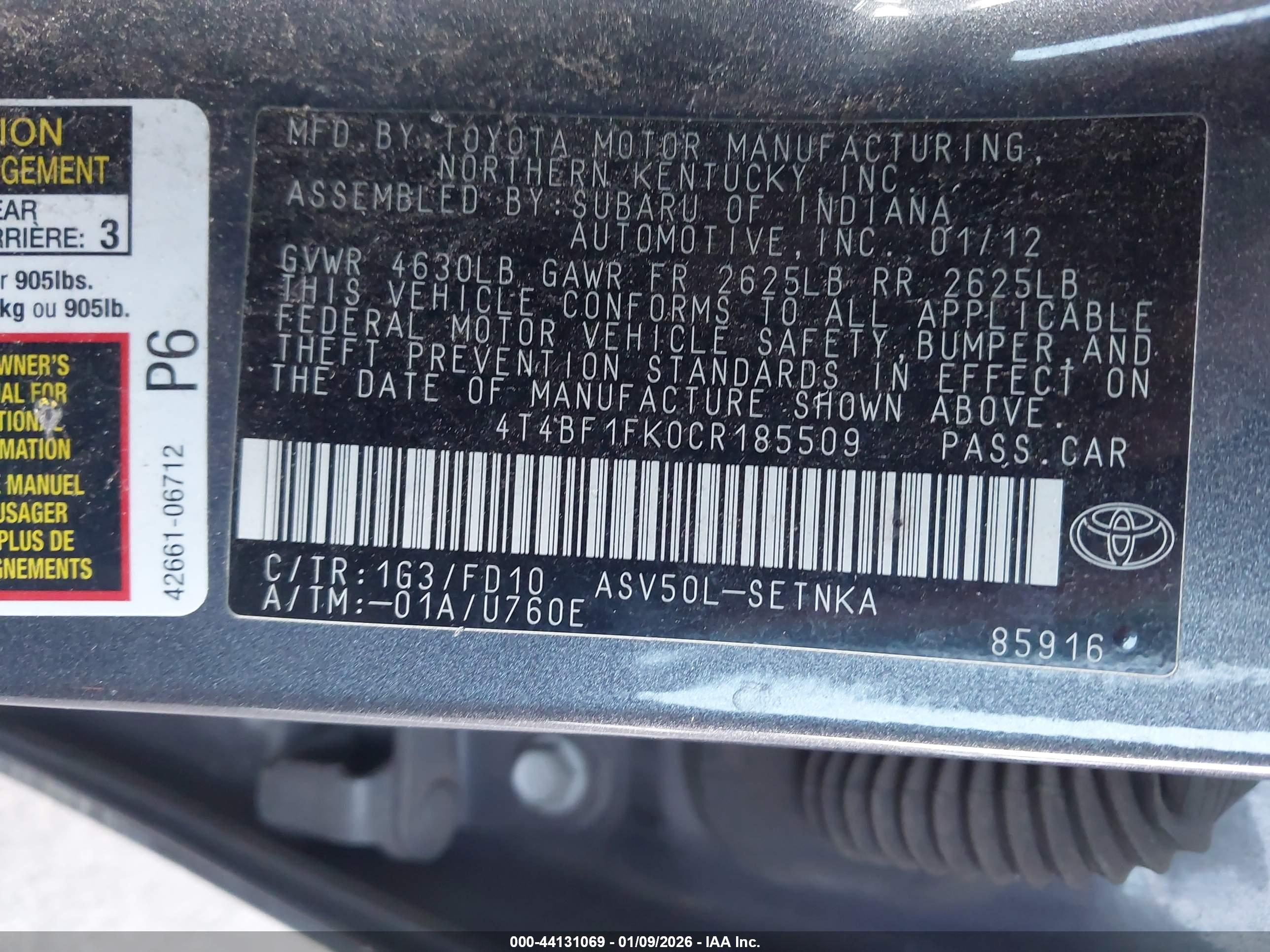 TOYOTA CAMRY image 9