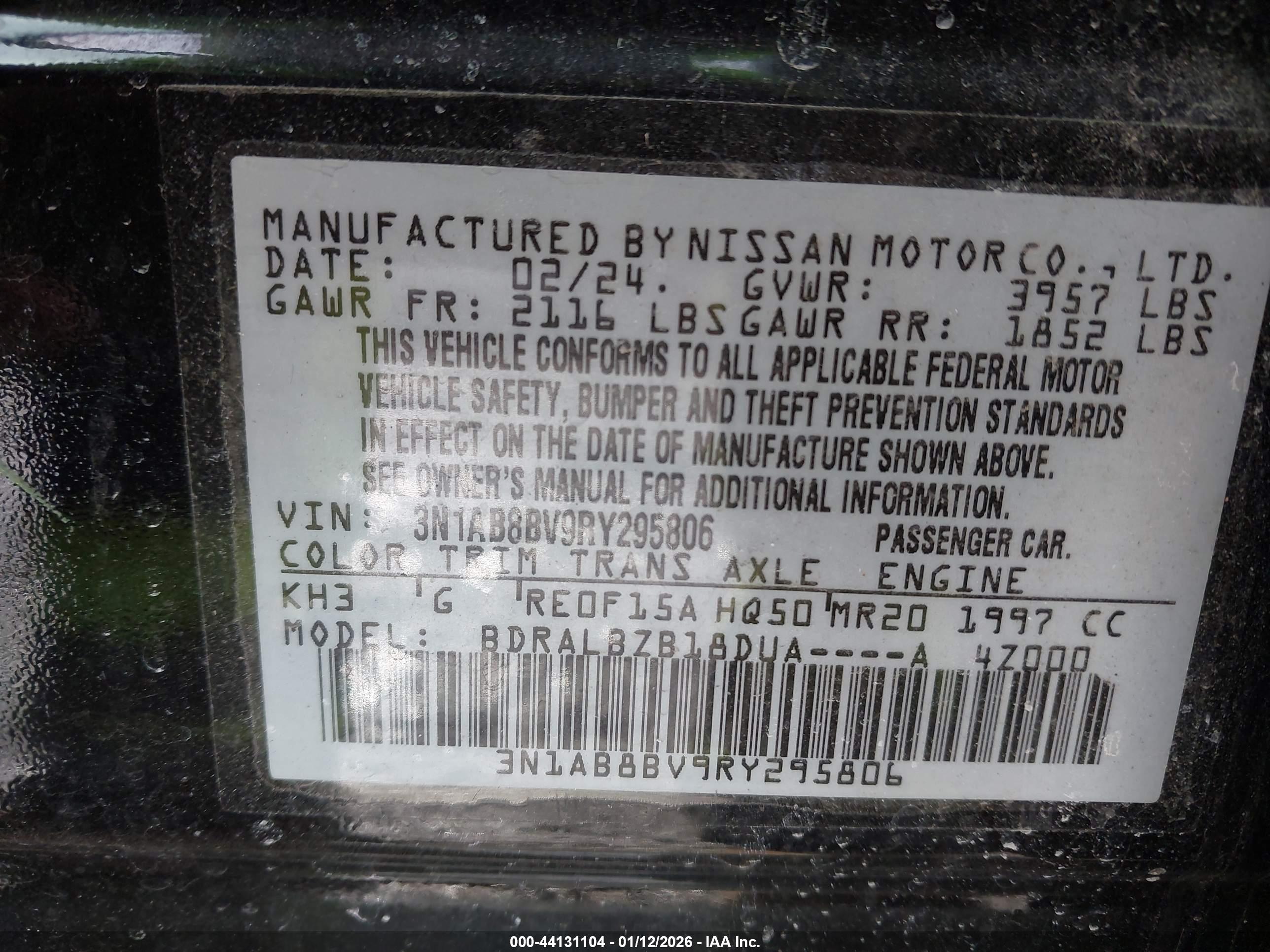 NISSAN SENTRA image 9