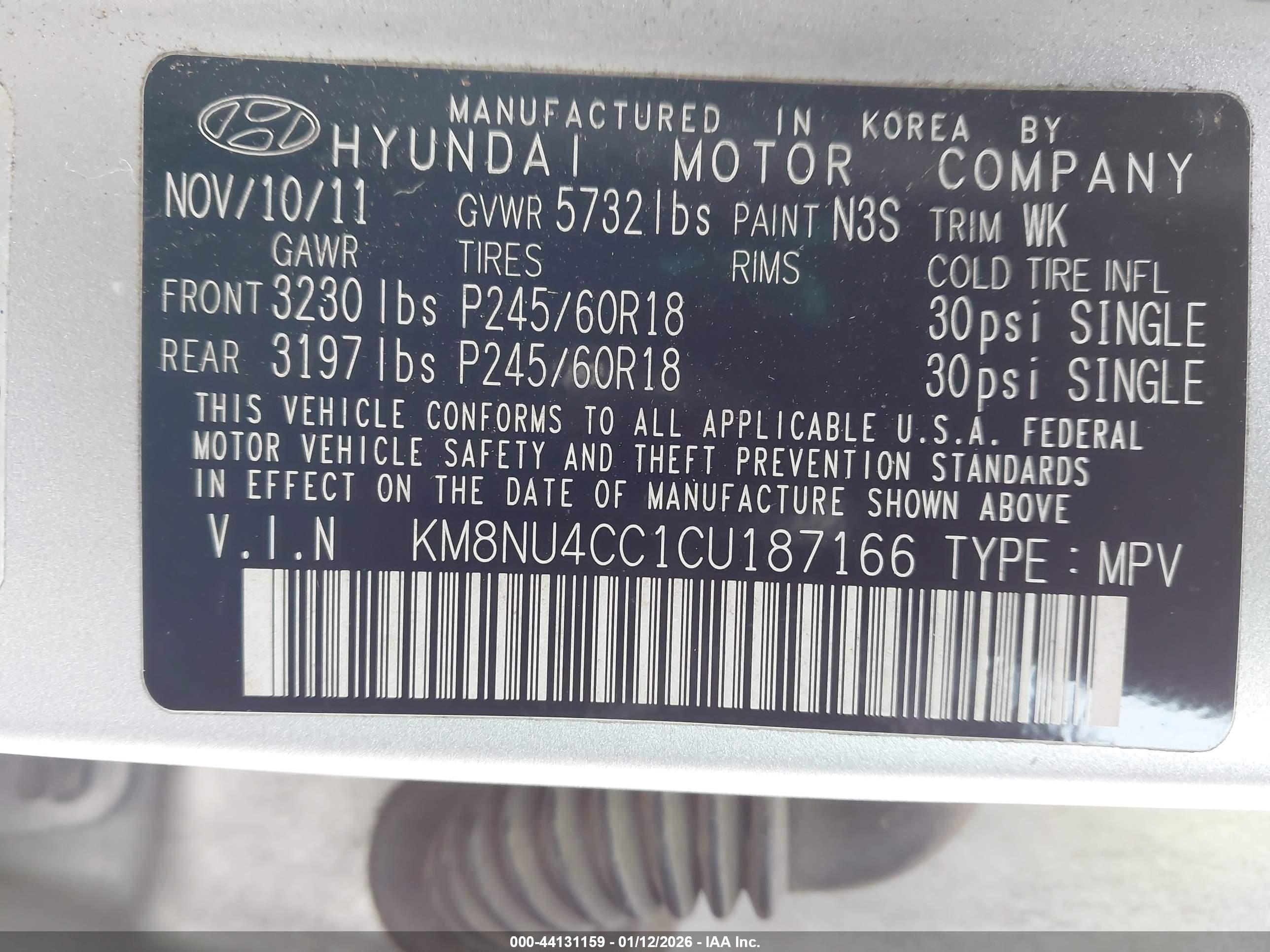 HYUNDAI VERACRUZ image 9