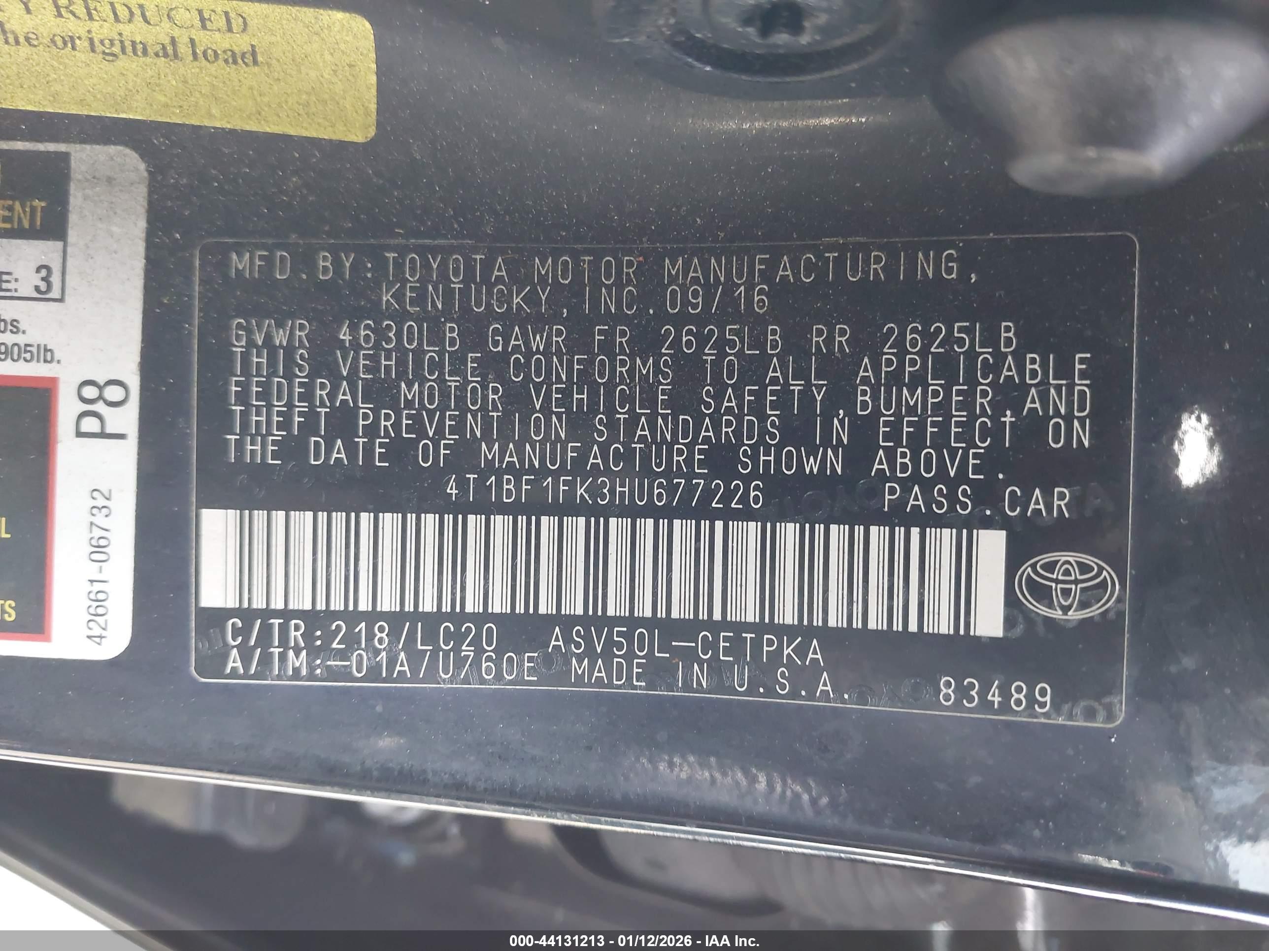 TOYOTA CAMRY image 9