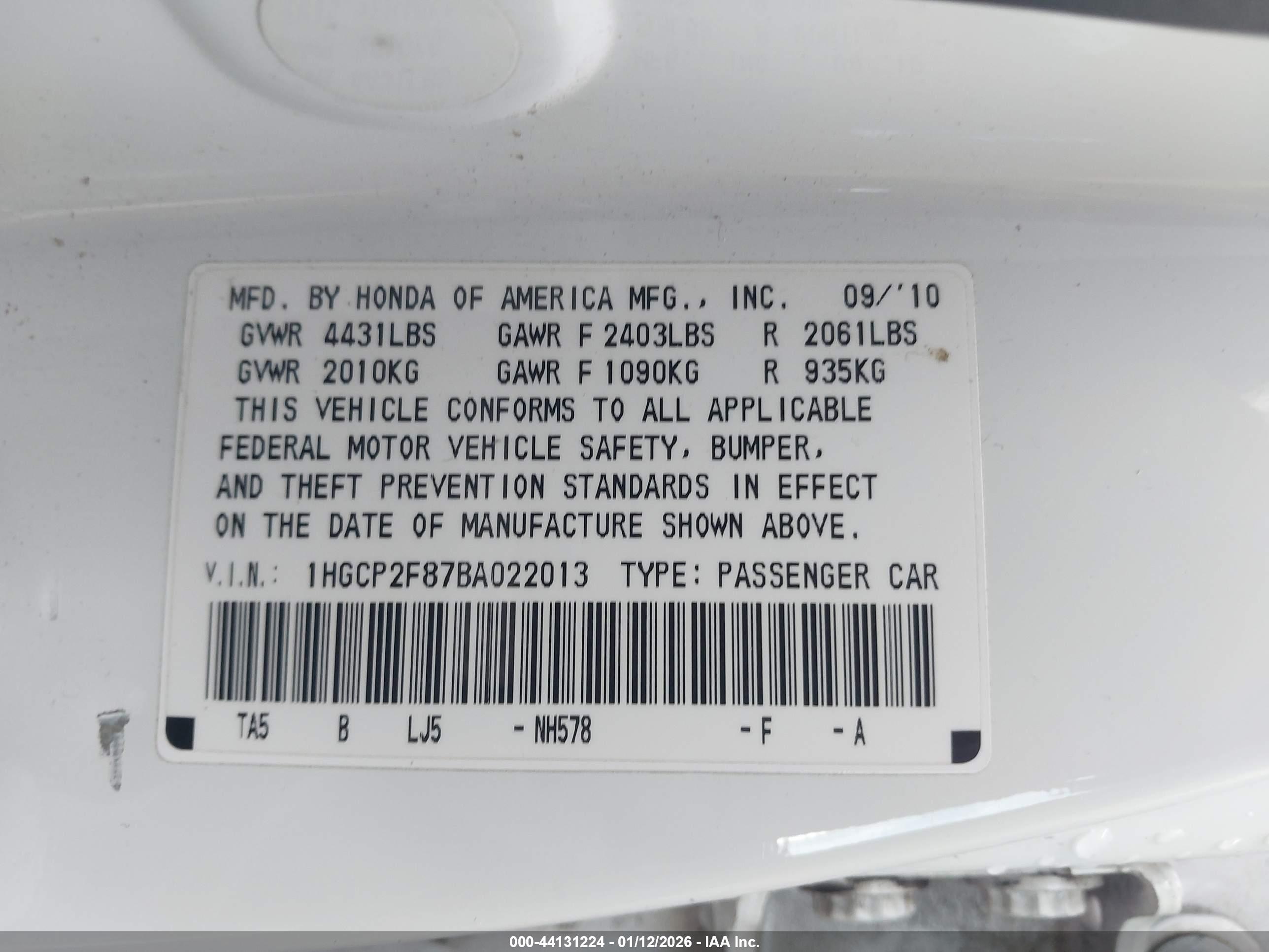 HONDA ACCORD image 9