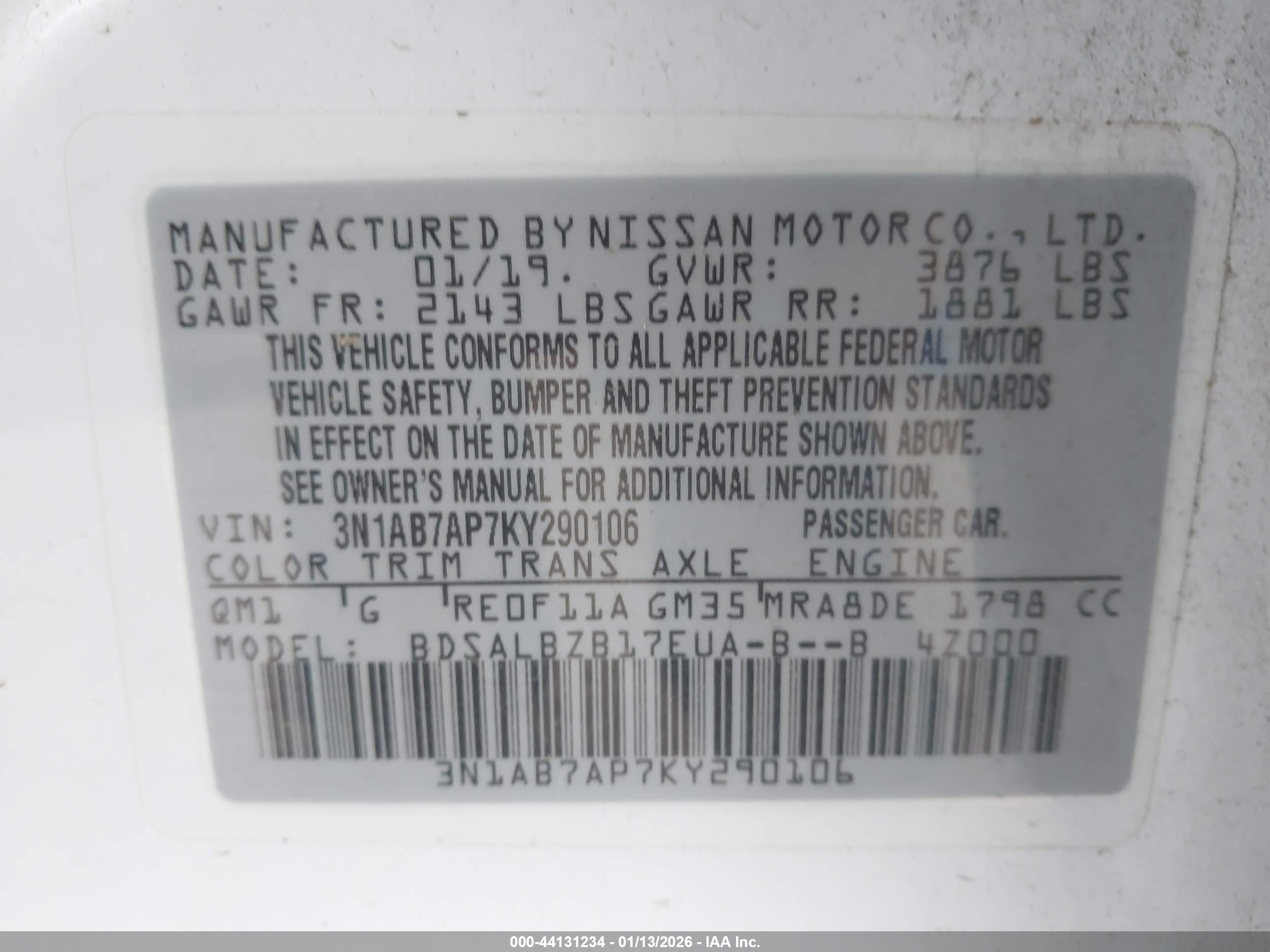 NISSAN SENTRA image 9