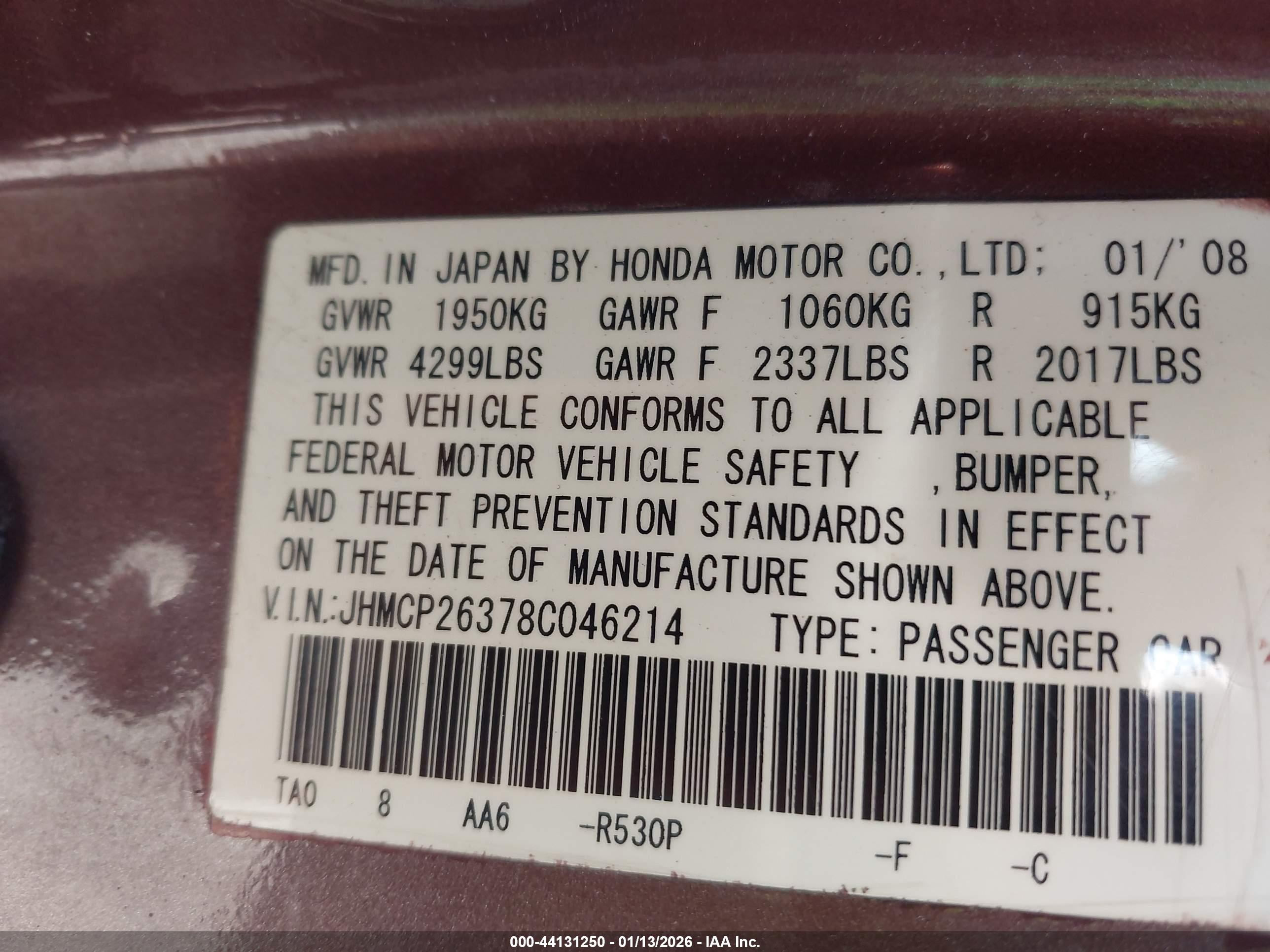 HONDA ACCORD image 9