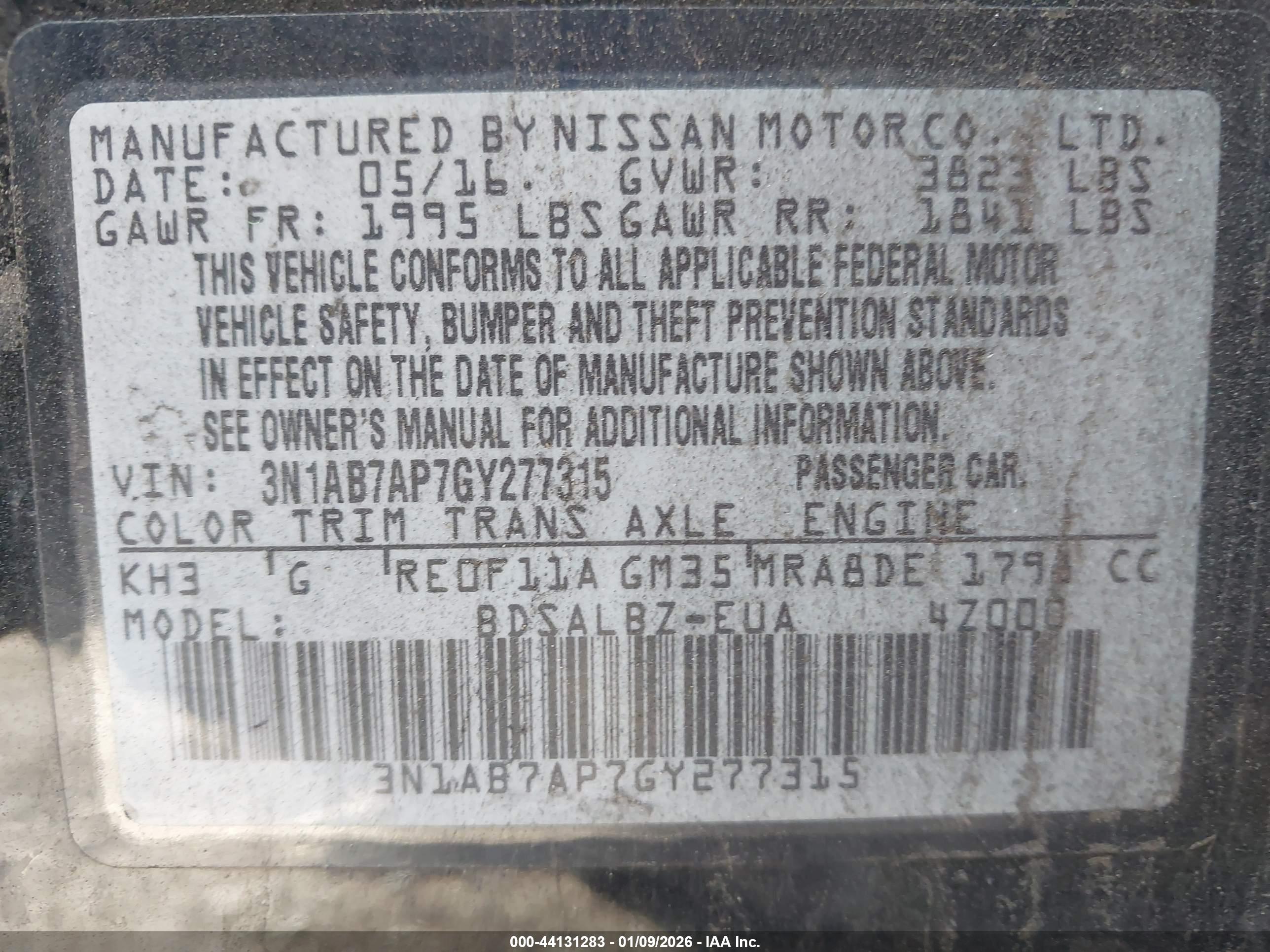 NISSAN SENTRA image 9