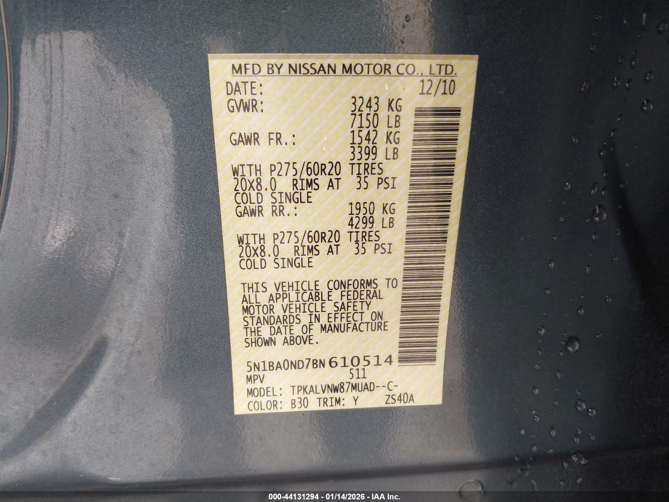 NISSAN ARMADA image 9