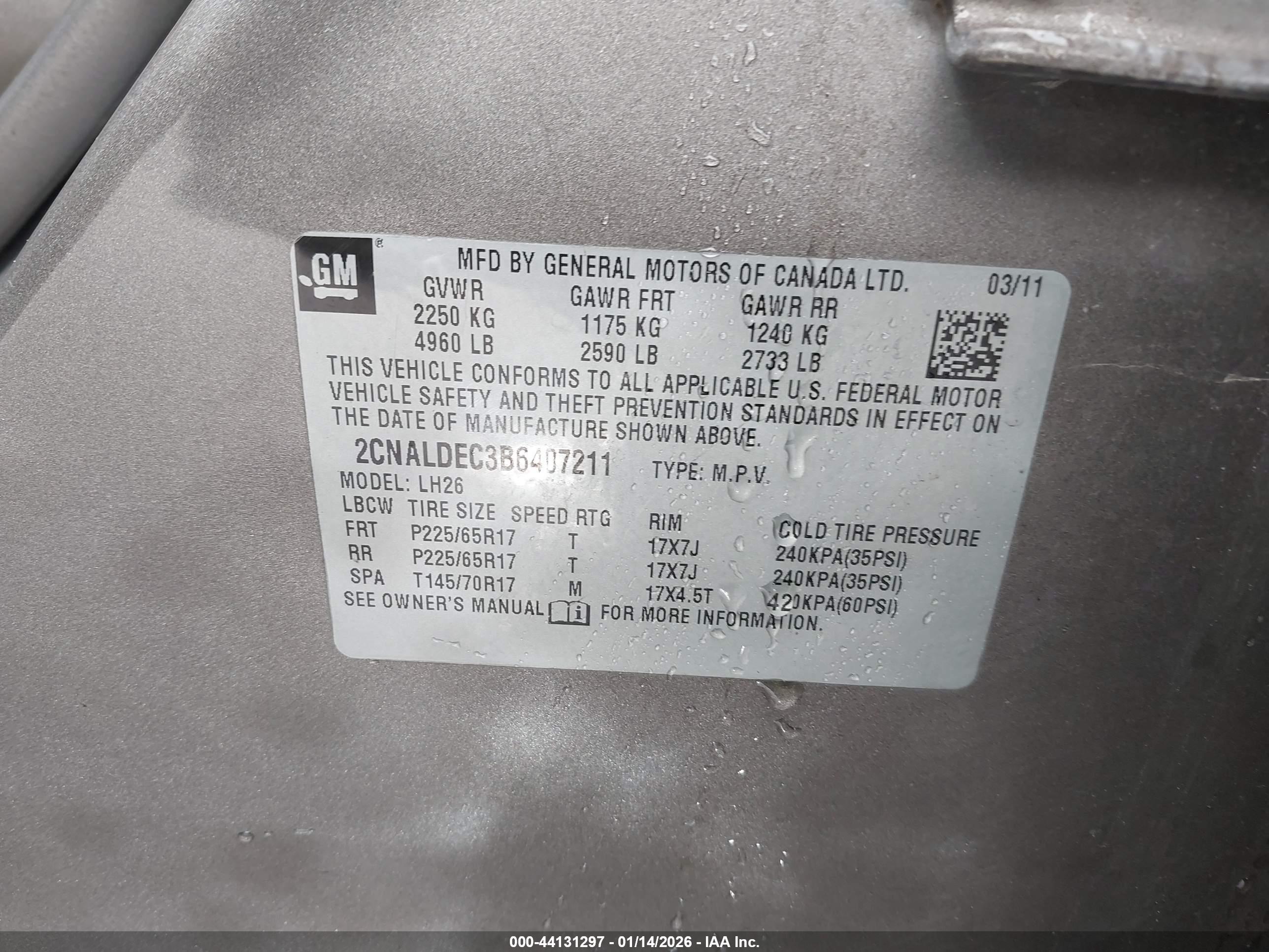 CHEVROLET EQUINOX image 9