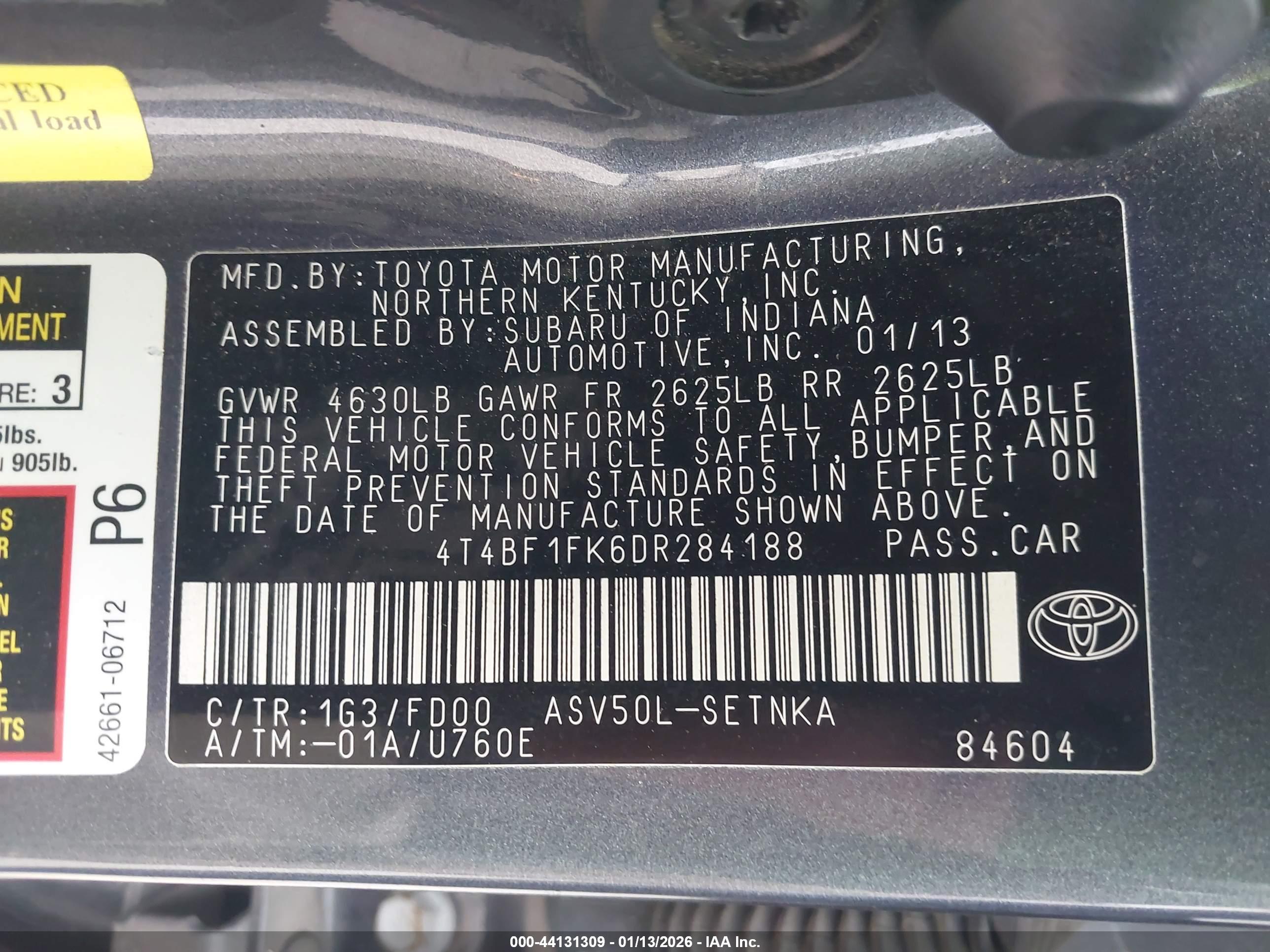 TOYOTA CAMRY image 9
