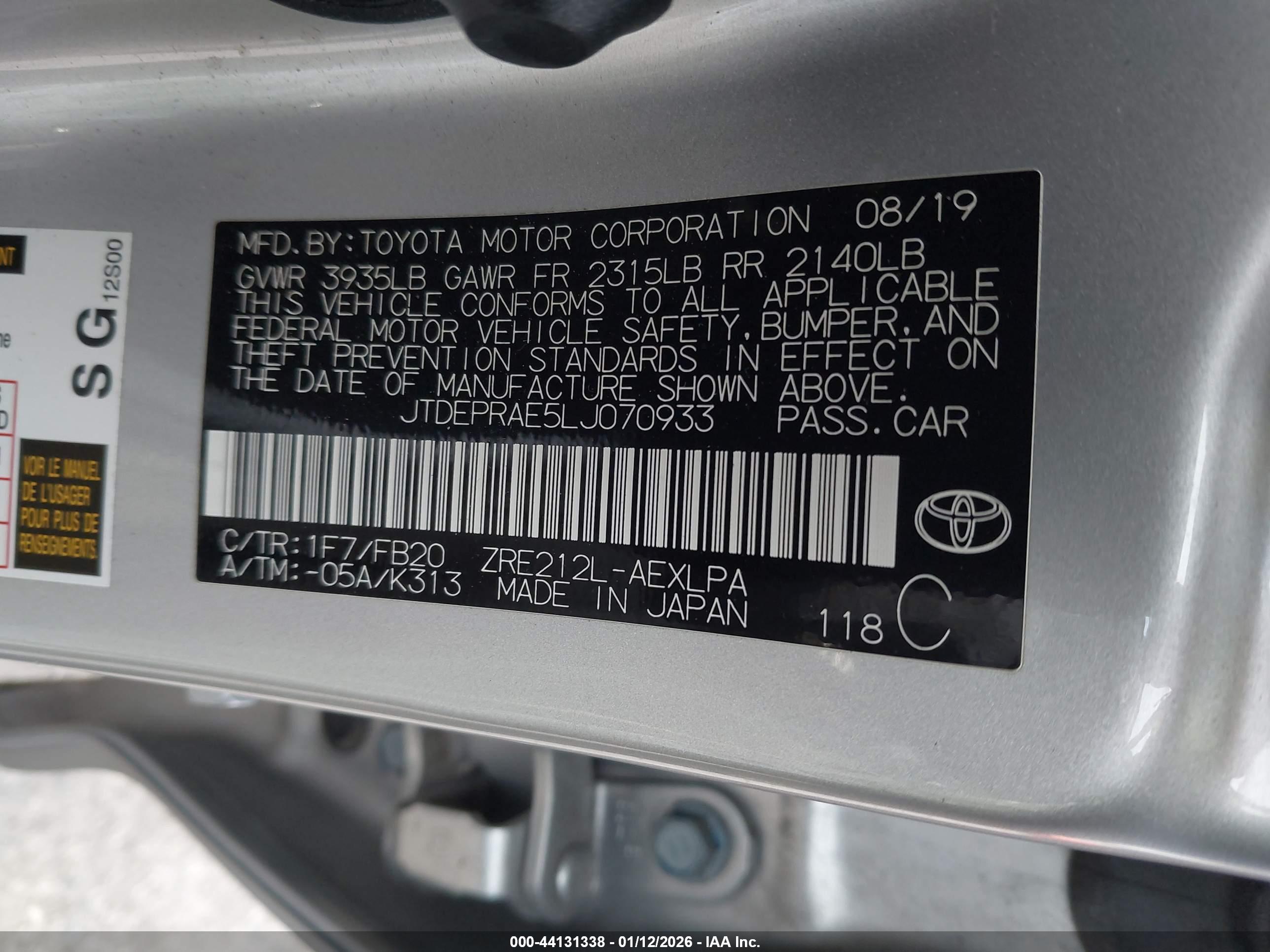 TOYOTA COROLLA image 9