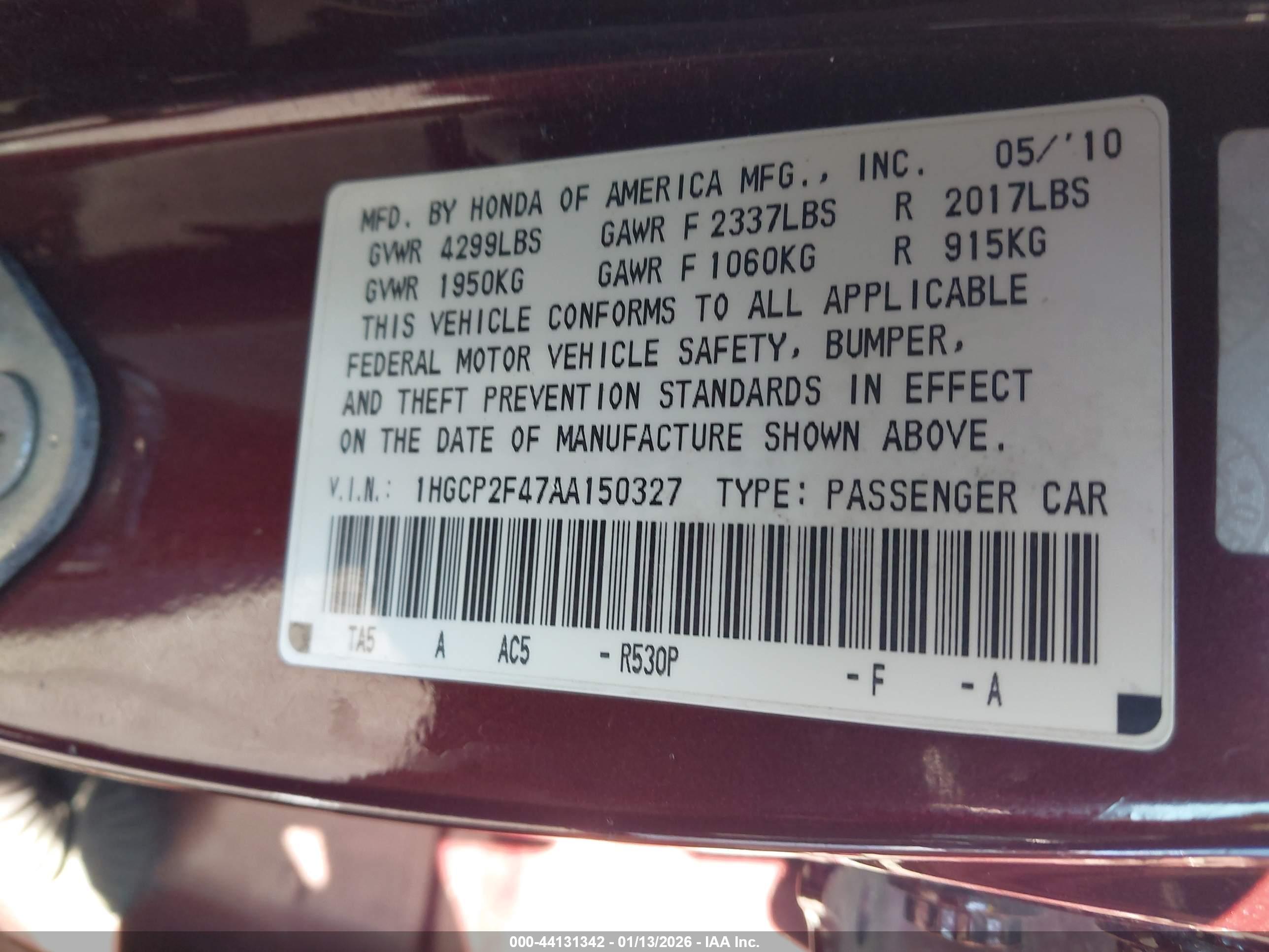 HONDA ACCORD image 9