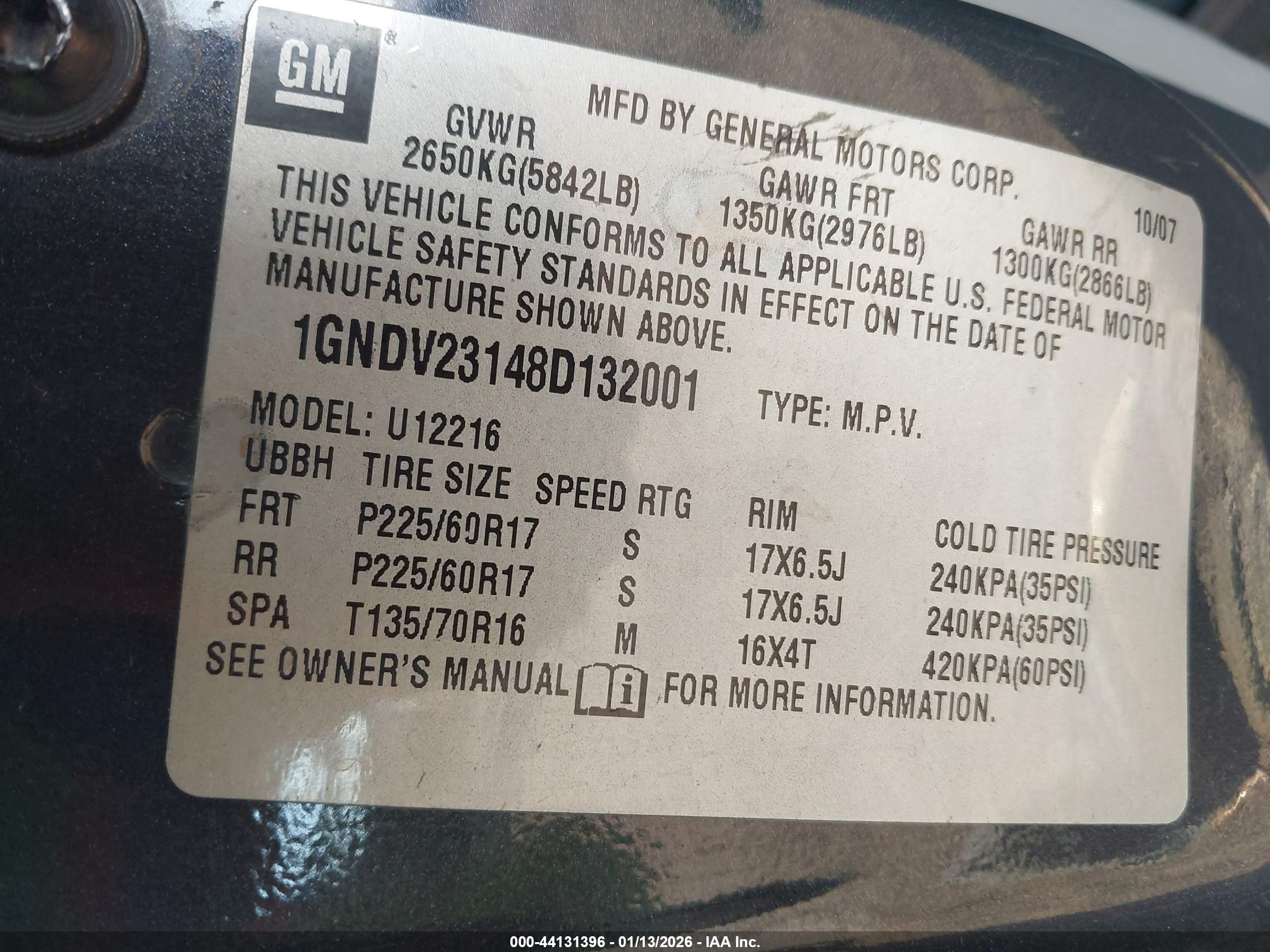 CHEVROLET UPLANDER image 9