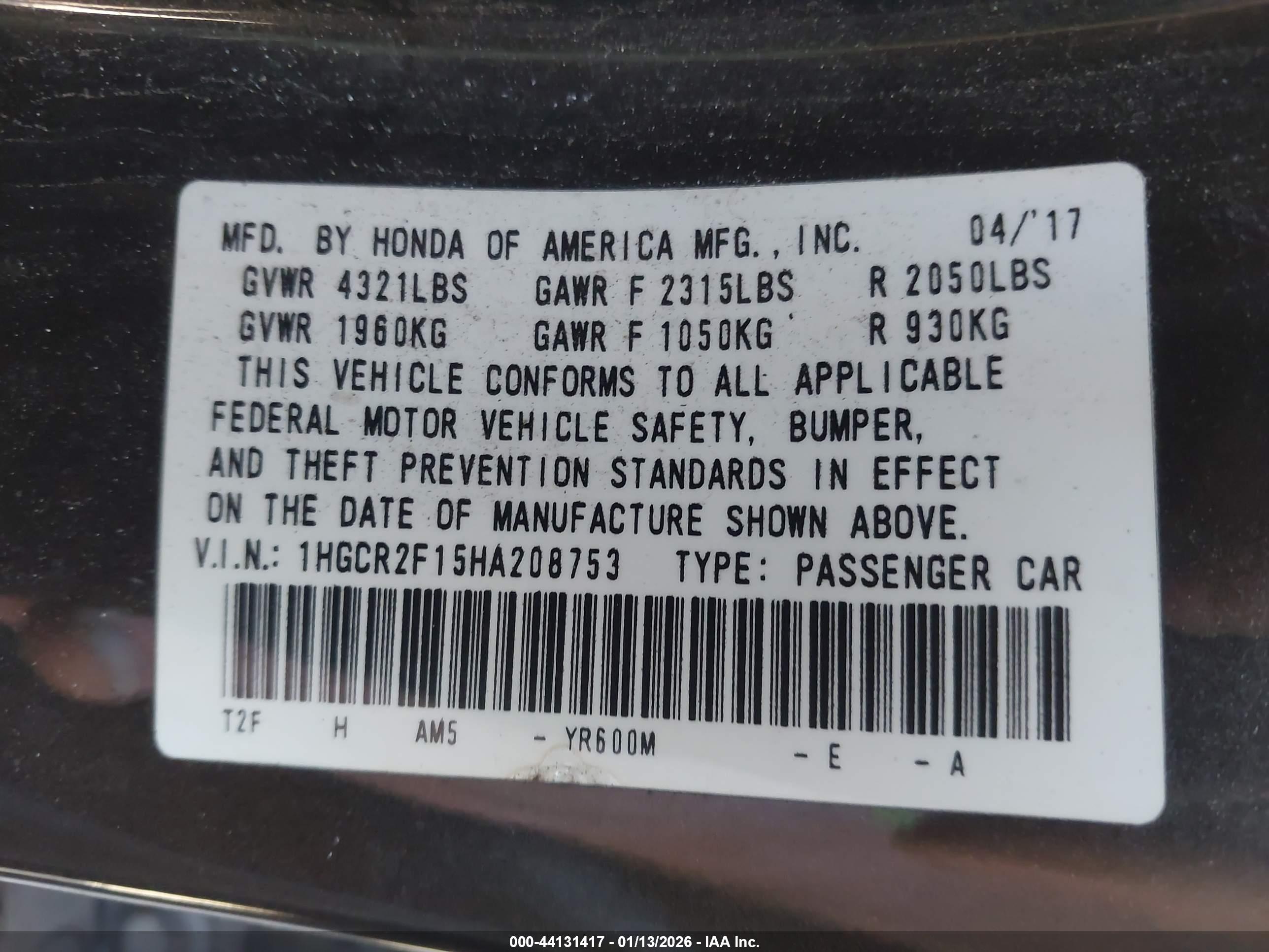HONDA ACCORD image 9